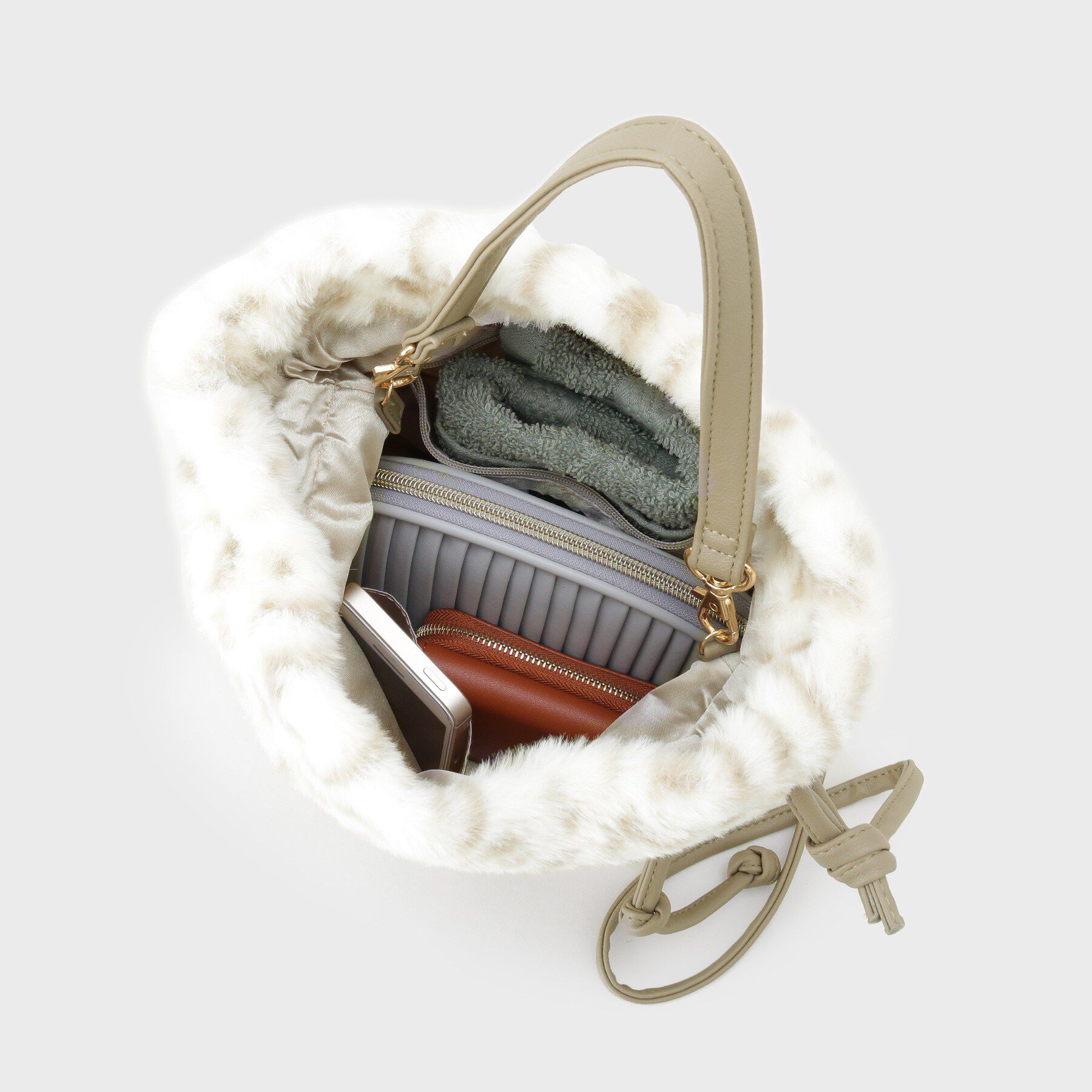 GALLEST「レオパードフェイクファーショルダーバッグ」|ショルダー・メッセンジャー|