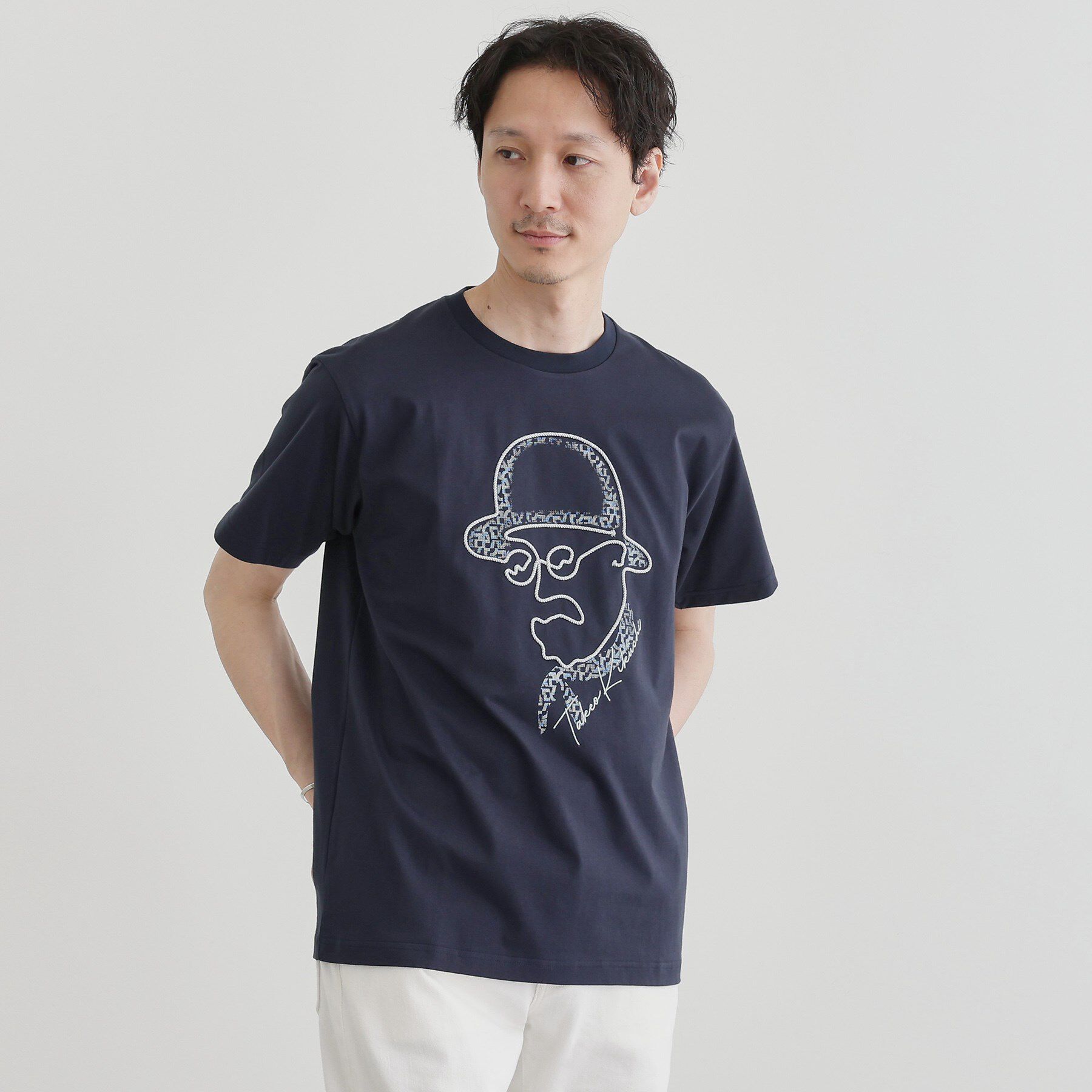 TAKEO KIKUCHI「【Sサイズ～】フェイスロープ刺繍 天竺Tシャツ」|Tシャツ・カットソー|