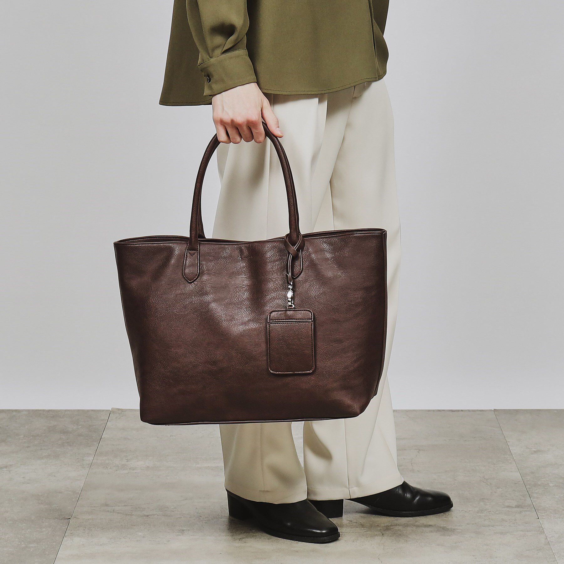 tk.TAKEO KIKUCHI「レザー調トートバッグ」|トートバッグ|