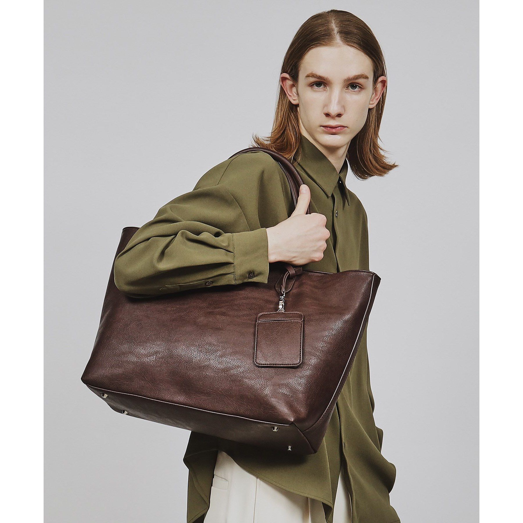 tk.TAKEO KIKUCHI「レザー調トートバッグ」|トートバッグ|