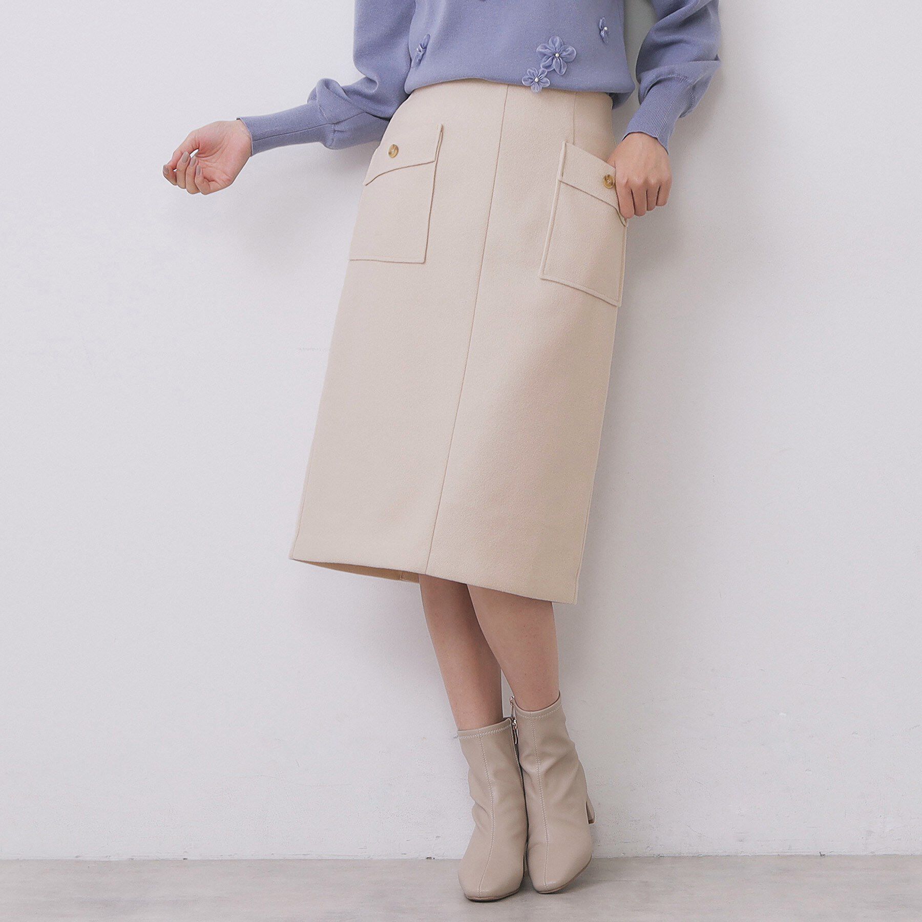 index「ポケットタイトスカート【洗濯機OK/イージーケア/防シワ】」|スカート|