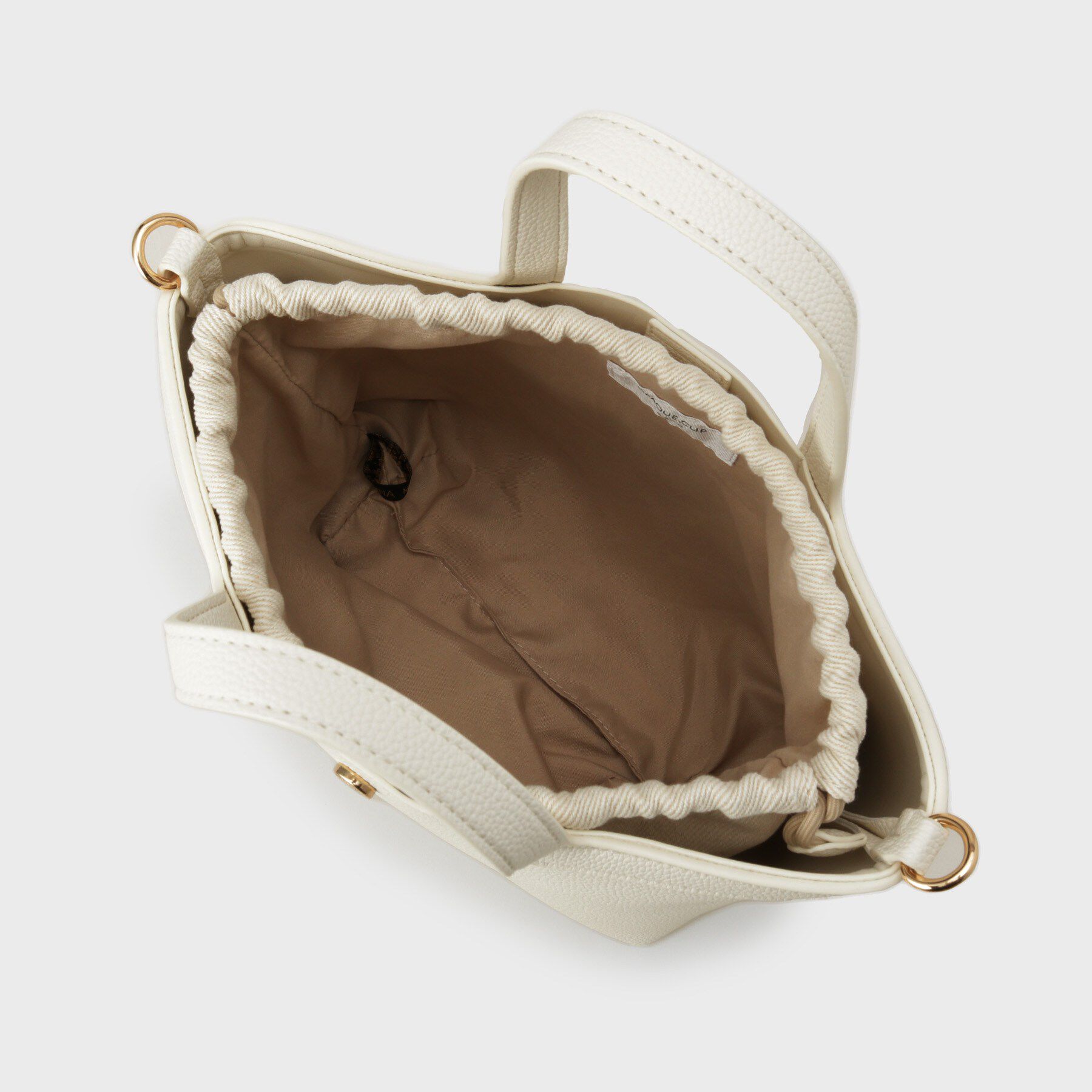 OPAQUE.CLIP「2WAY巾着付シュリンクミドルトート」|ショルダー・メッセンジャー|