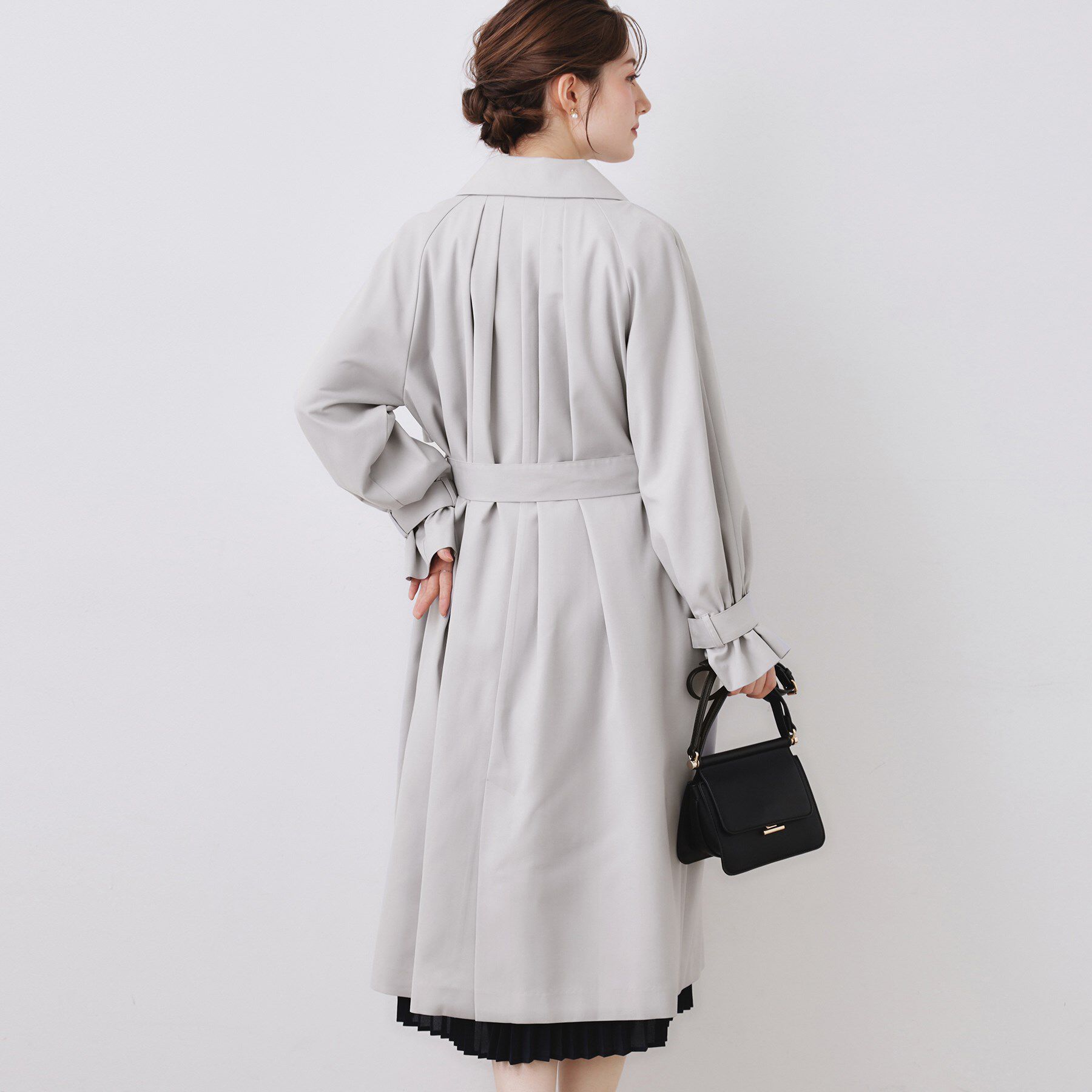 Couture broach「【撥水・ハレの日・通勤】ロングトレンチコート」|トレンチコート|