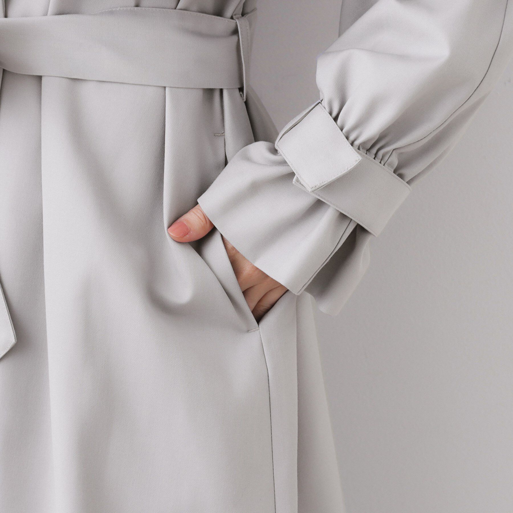 Couture broach「【撥水・ハレの日・通勤】ロングトレンチコート」|トレンチコート|