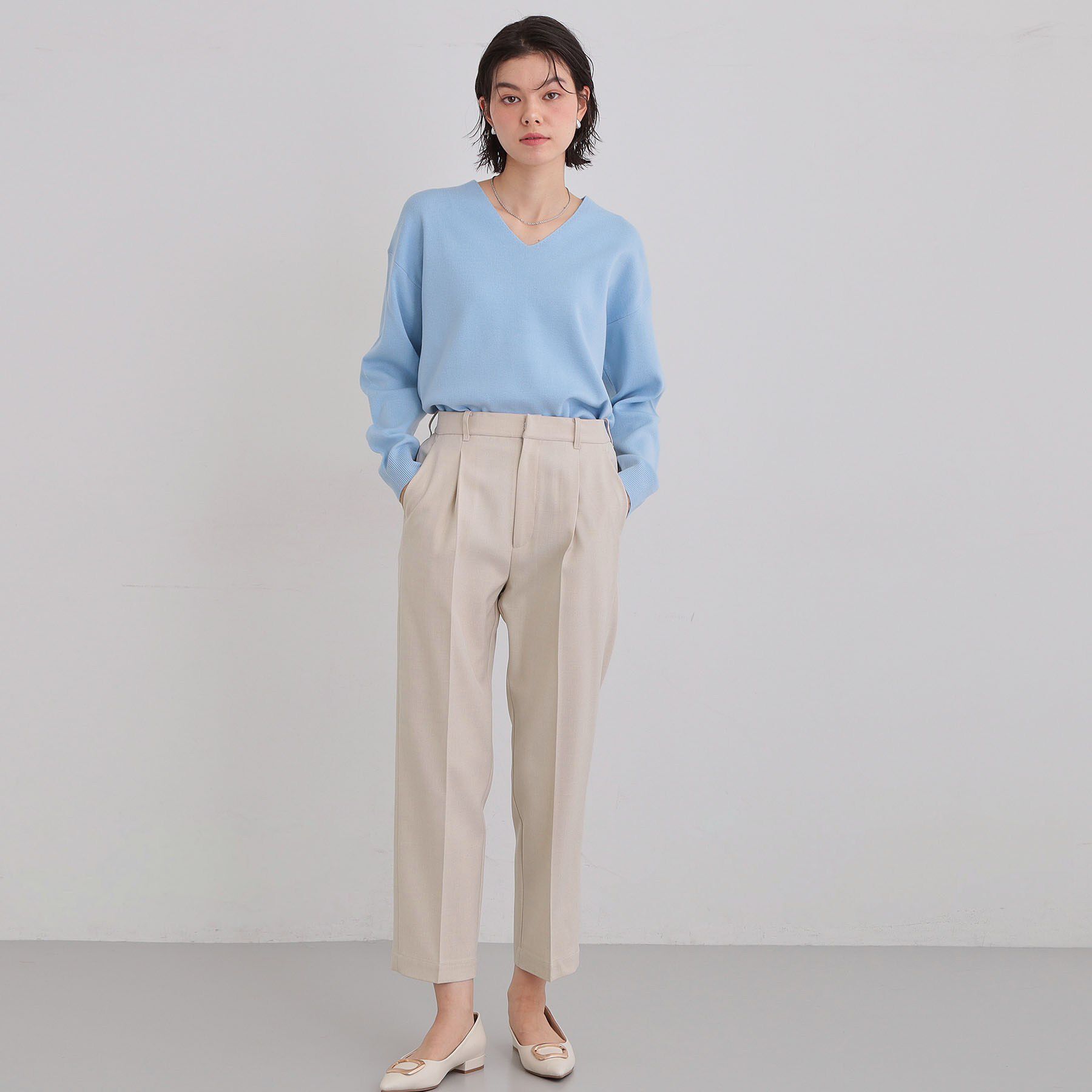 THE SHOP TK「【通勤にもデイリーにも】CAVIAN ベーシックテーパードパンツ/セットアップ可」|その他|