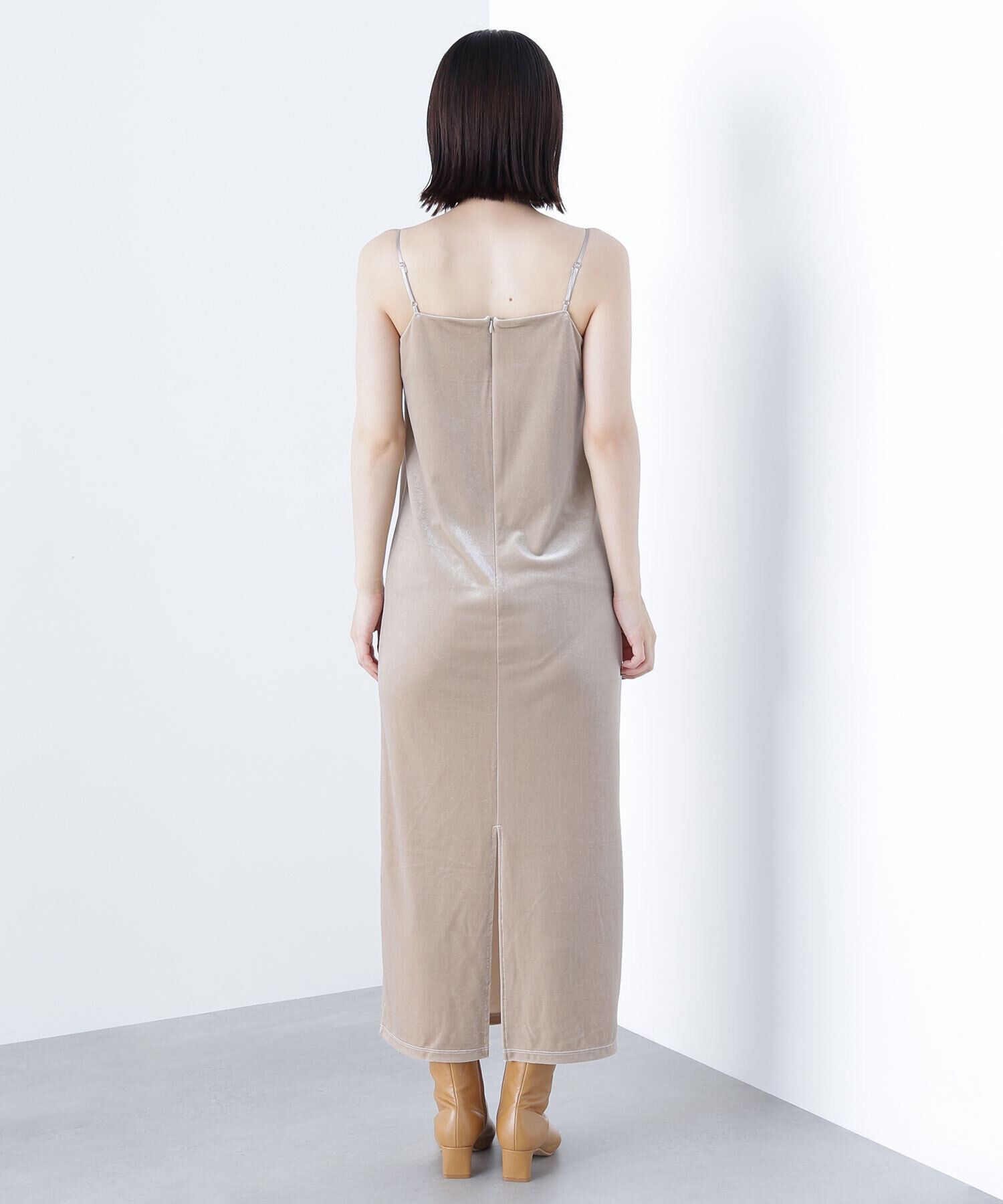  「ベロアカーデ＆キャミワンピース」|ワンピース|