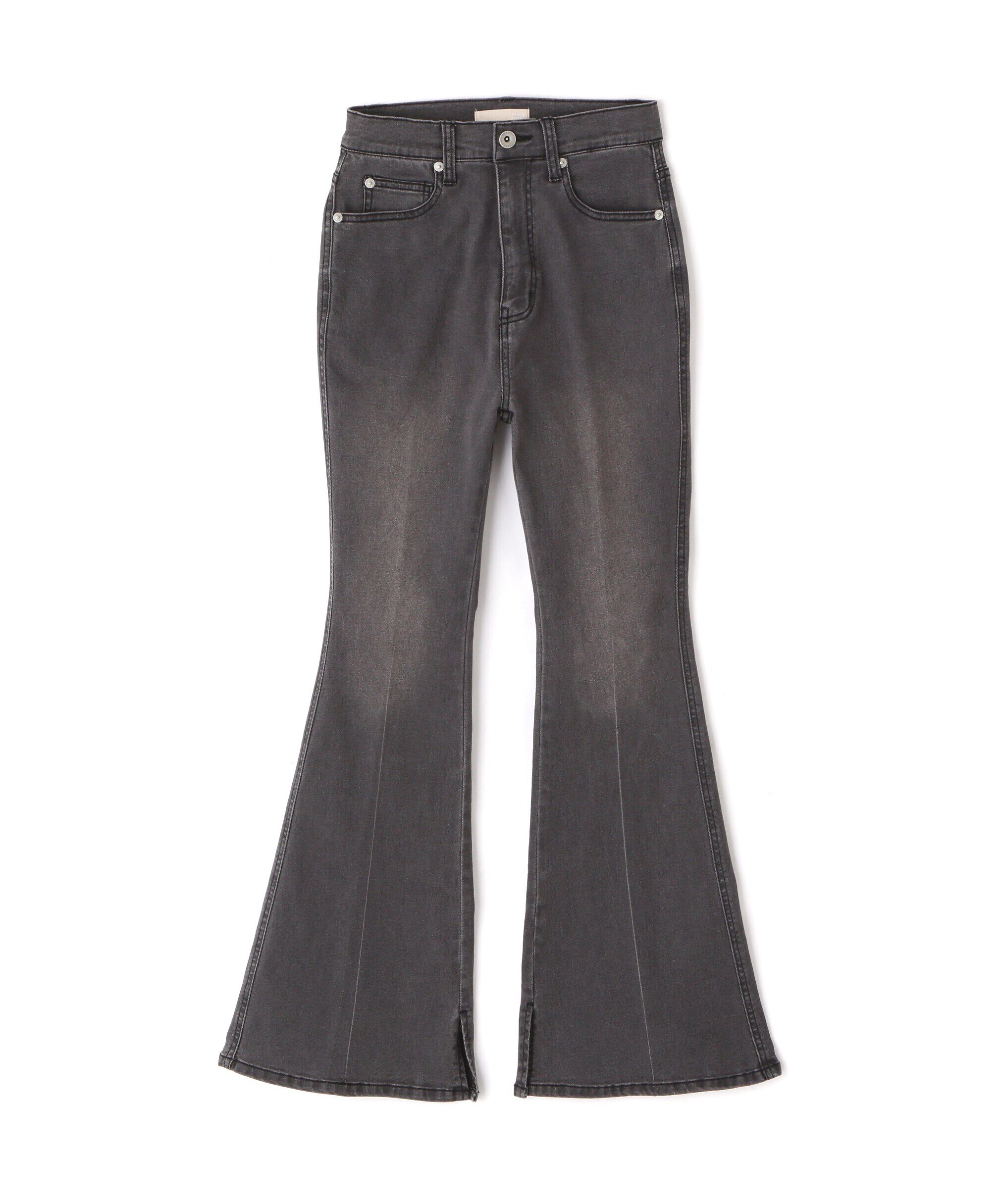  「[Sシリーズ対応商品]内スリットベルボトムデニムパンツ」|その他|