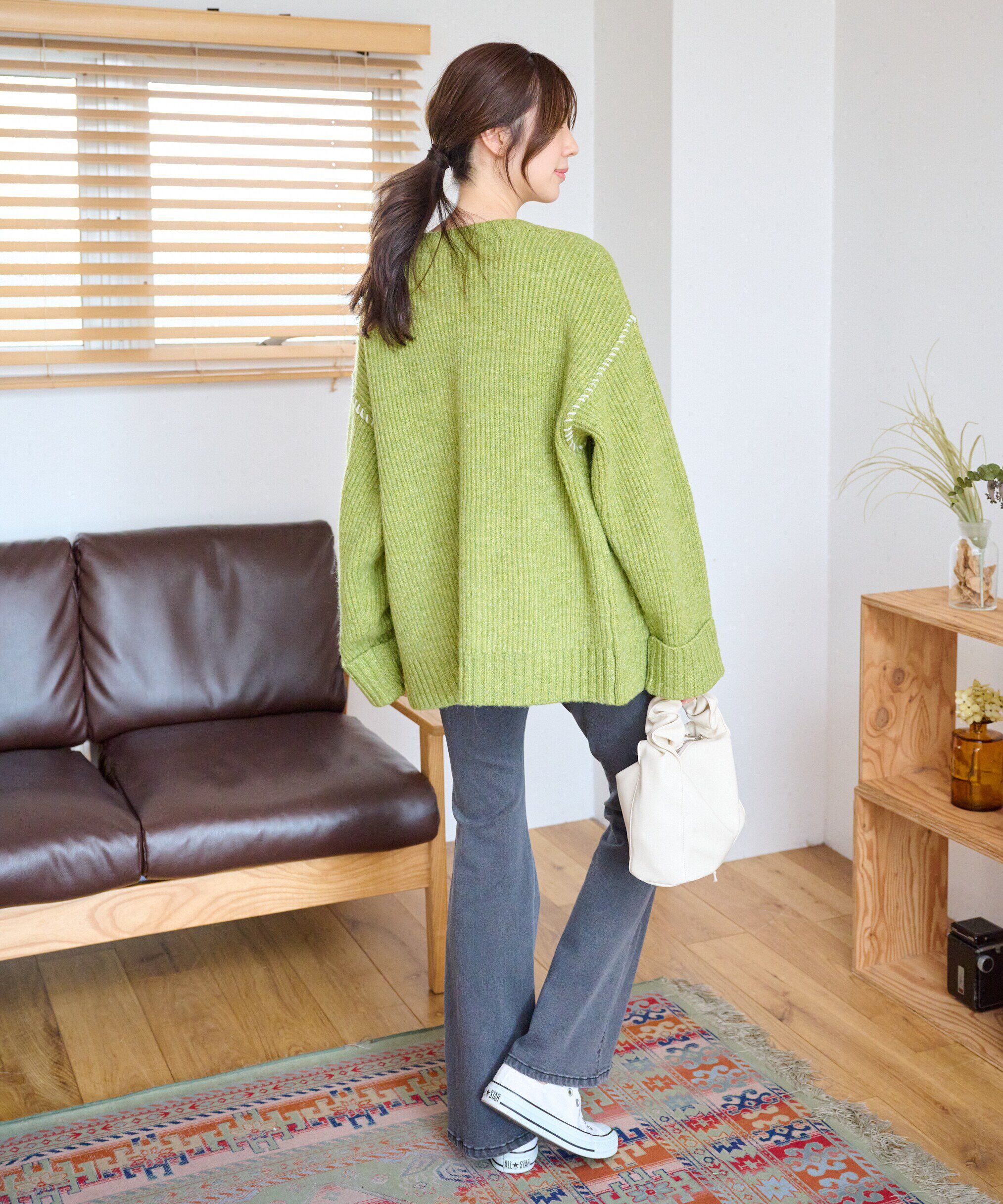  「[Sシリーズ対応商品]内スリットベルボトムデニムパンツ」|その他|