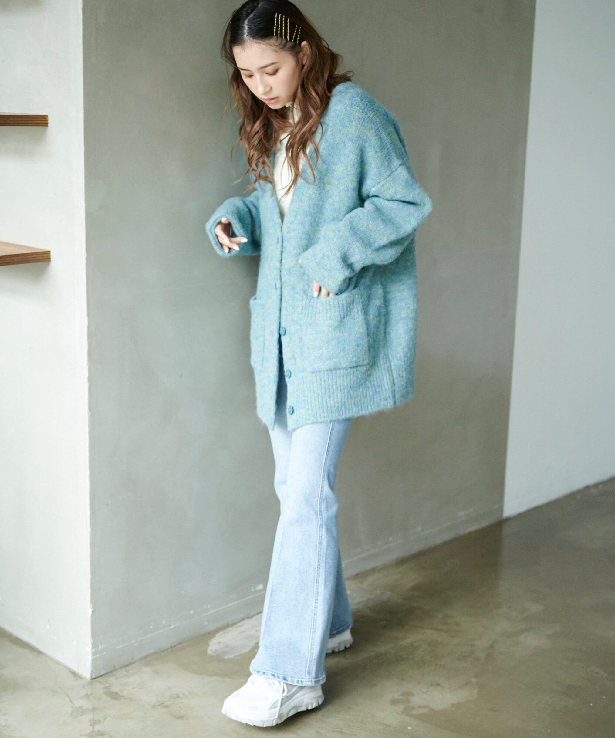  「[Sシリーズ対応商品]内スリットベルボトムデニムパンツ」|その他|