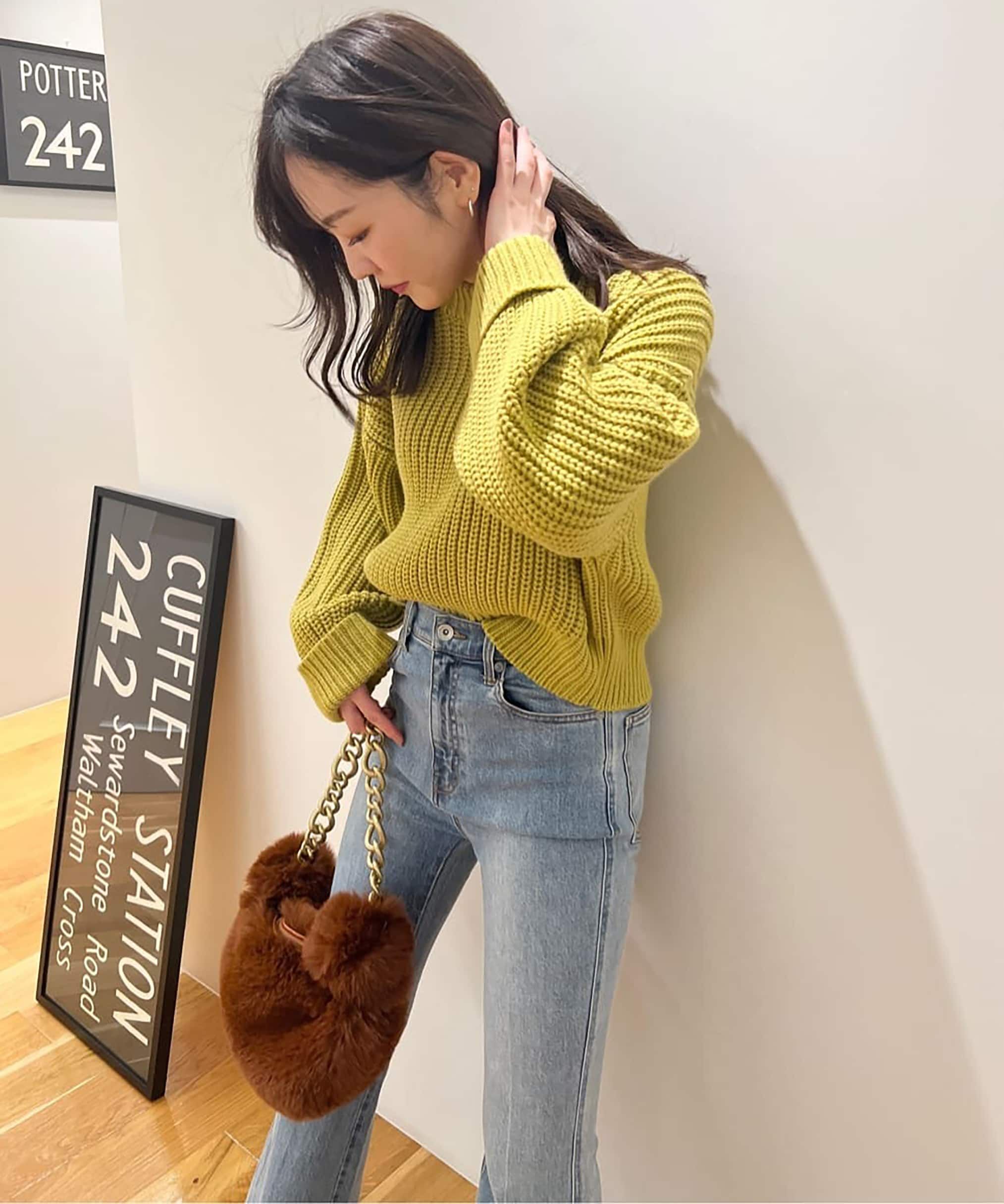  「[Sシリーズ対応商品]内スリットベルボトムデニムパンツ」|その他|