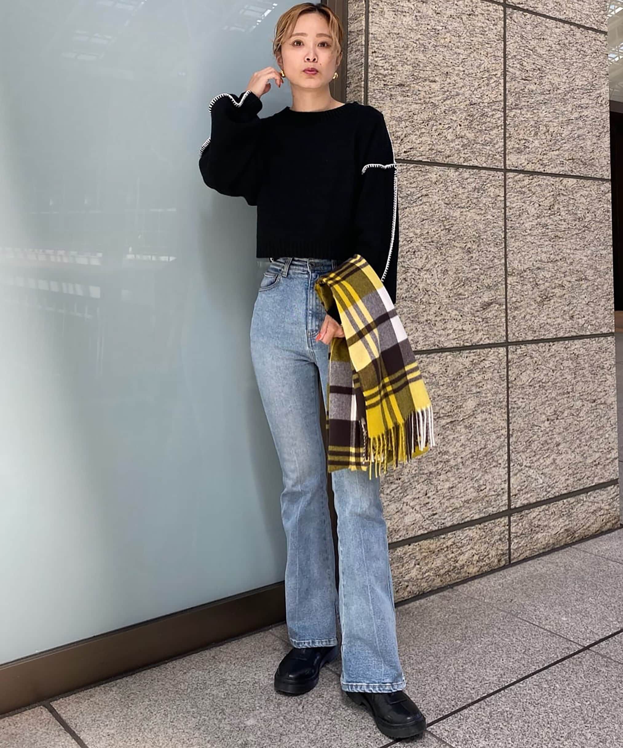  「[Sシリーズ対応商品]内スリットベルボトムデニムパンツ」|その他|