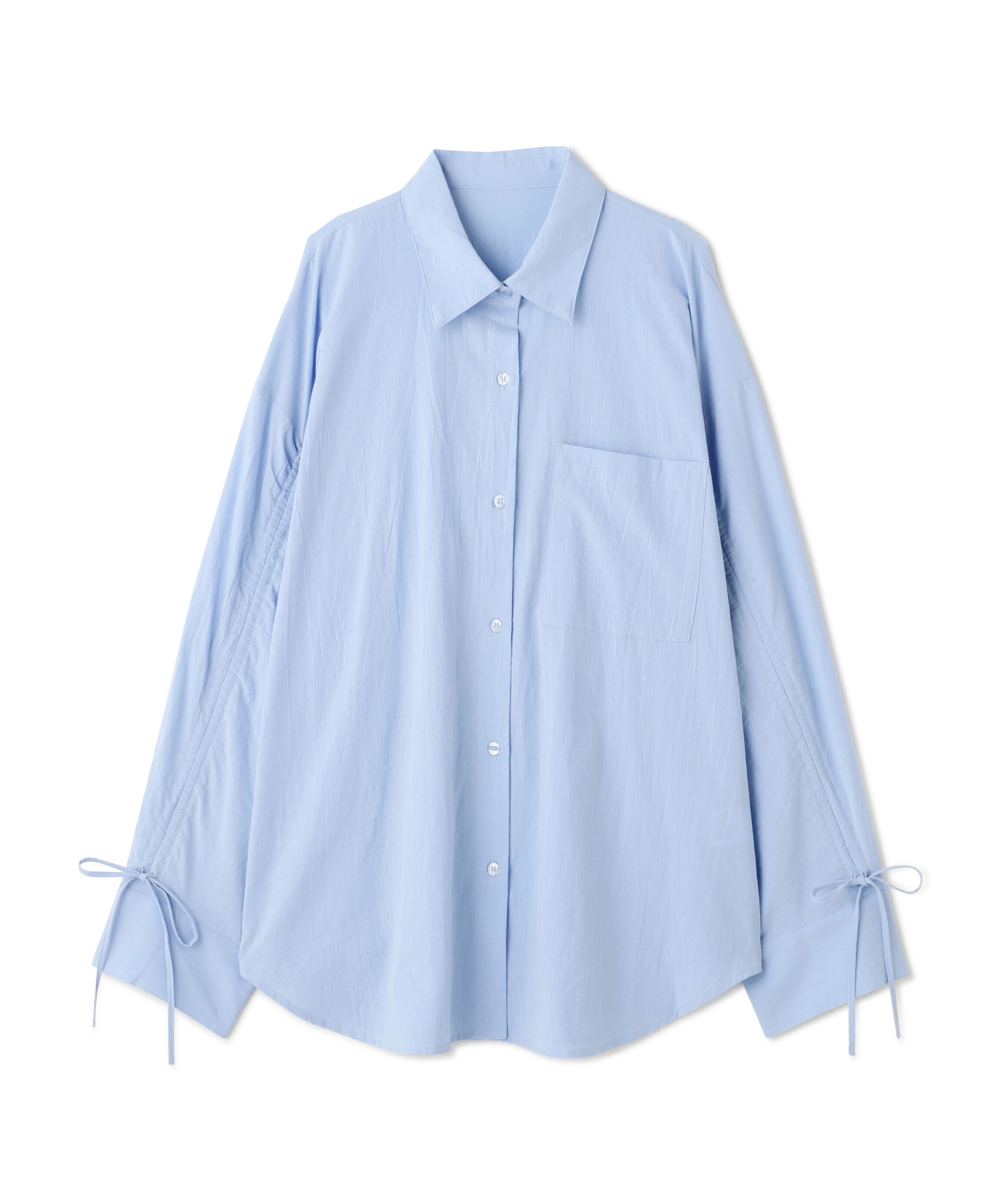  「袖シャーリングオーバーシャツ」|シャツ・ブラウス|