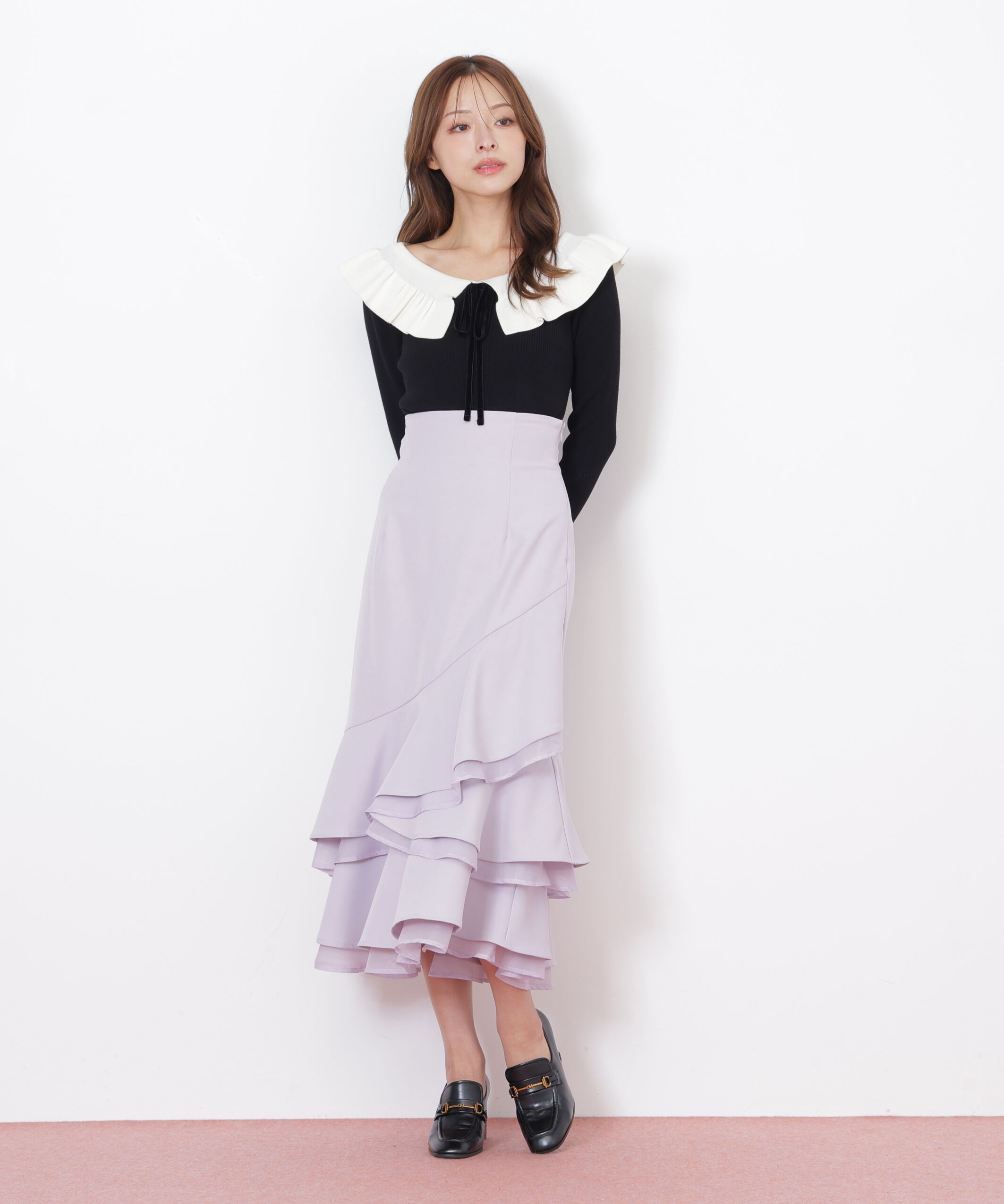  「ケープリブニット」|ニット・セーター|