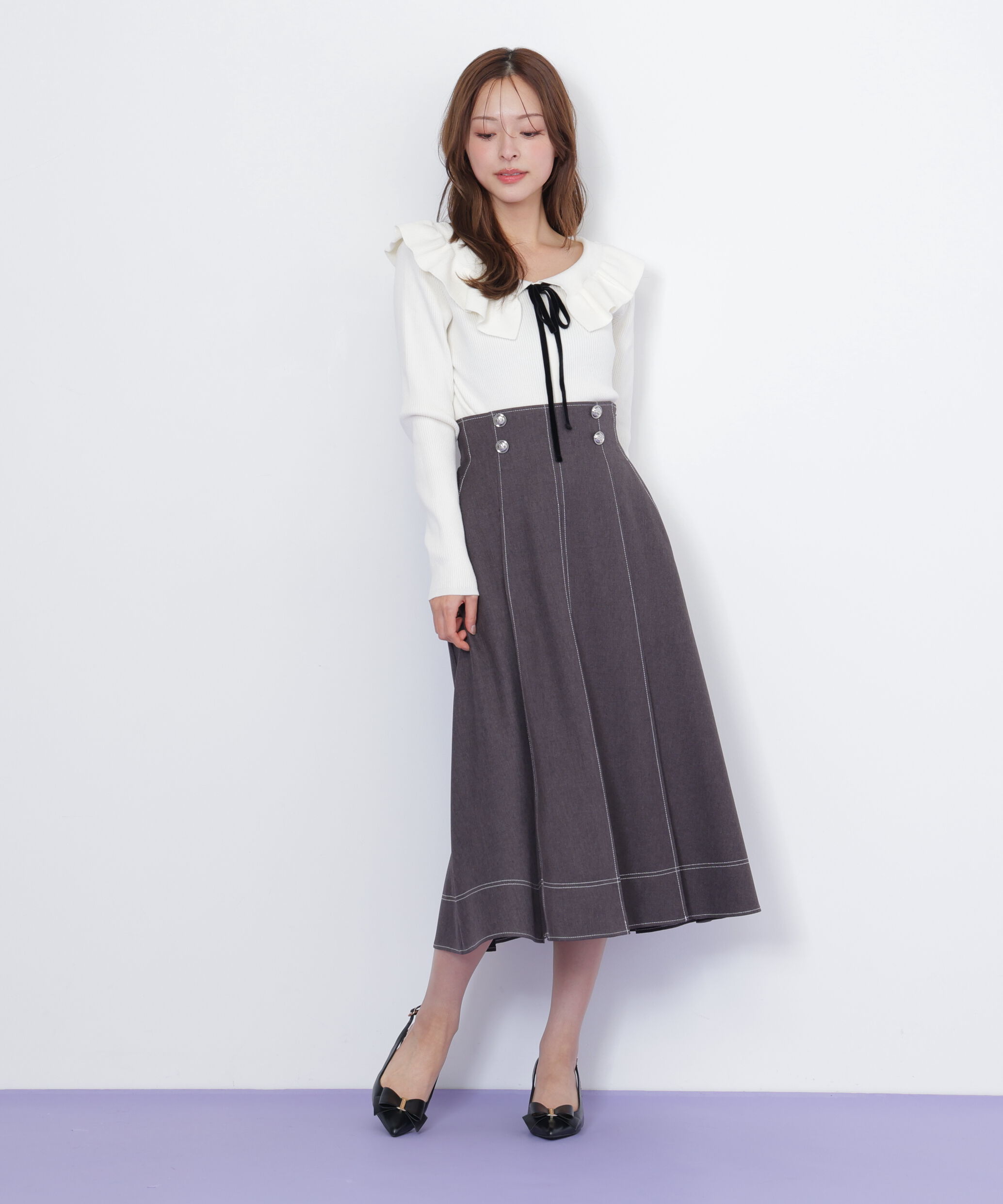  「ケープリブニット」|ニット・セーター|