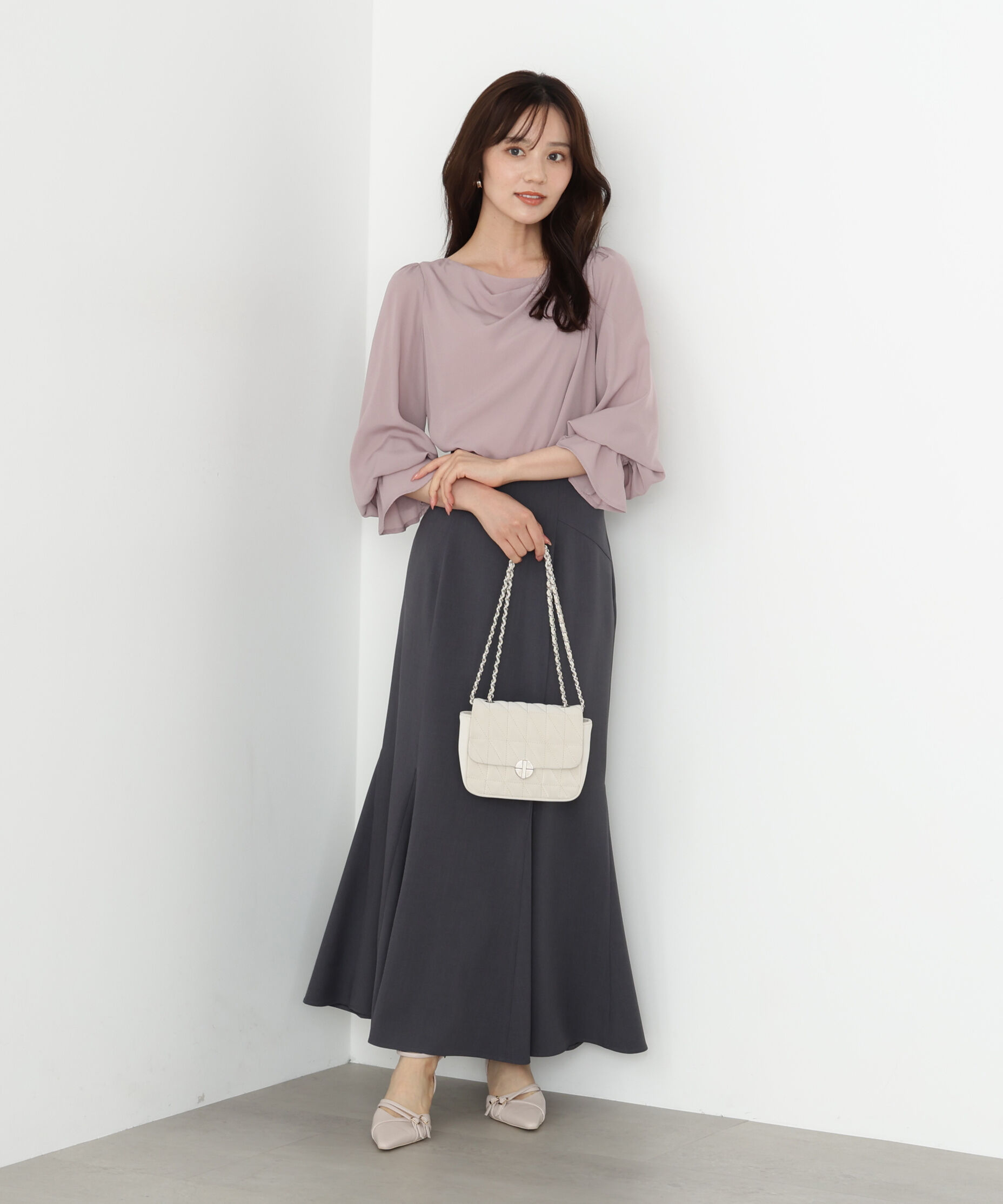 PROPORTION BODY DRESSING「バックレースアップマーメイドスカート 25AW」|スカート|