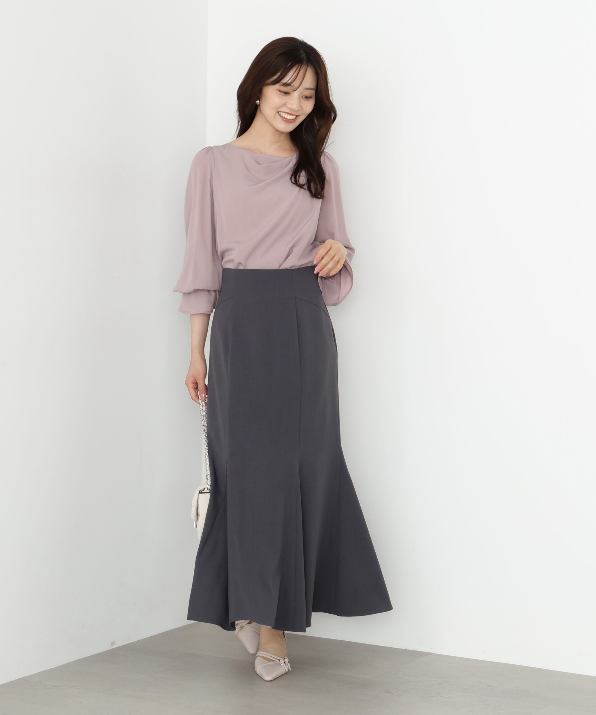 PROPORTION BODY DRESSING「バックレースアップマーメイドスカート 25AW」|スカート|