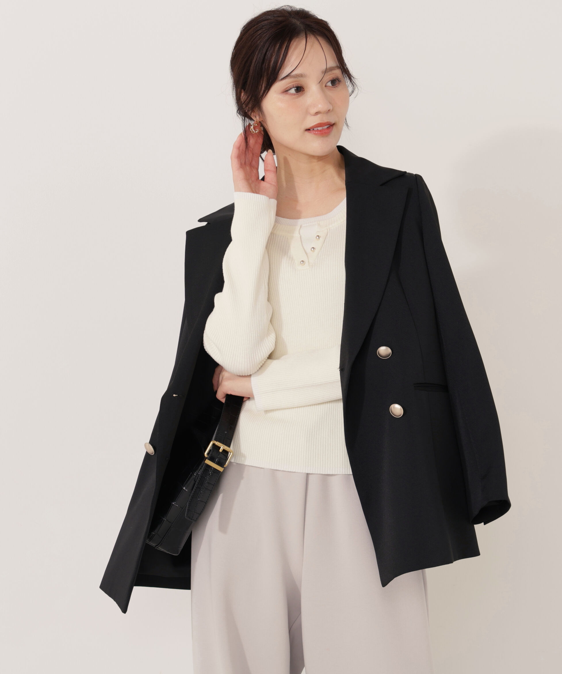 PROPORTION BODY DRESSING「ゴールド釦ダブルブレストジャケット 25AW」|その他|