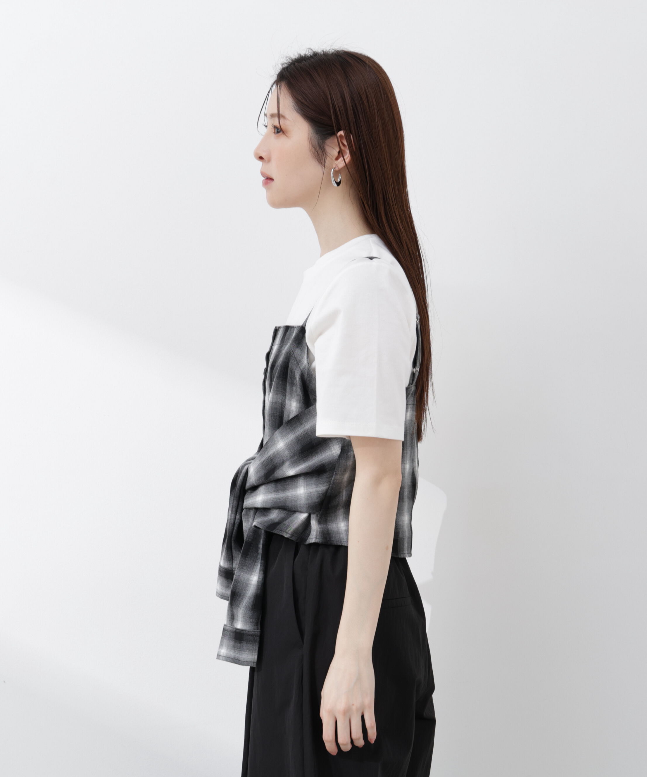 PROPORTION BODY DRESSING「〈a/mie〉シャツビスチェ 26SS」|シャツ・ブラウス|