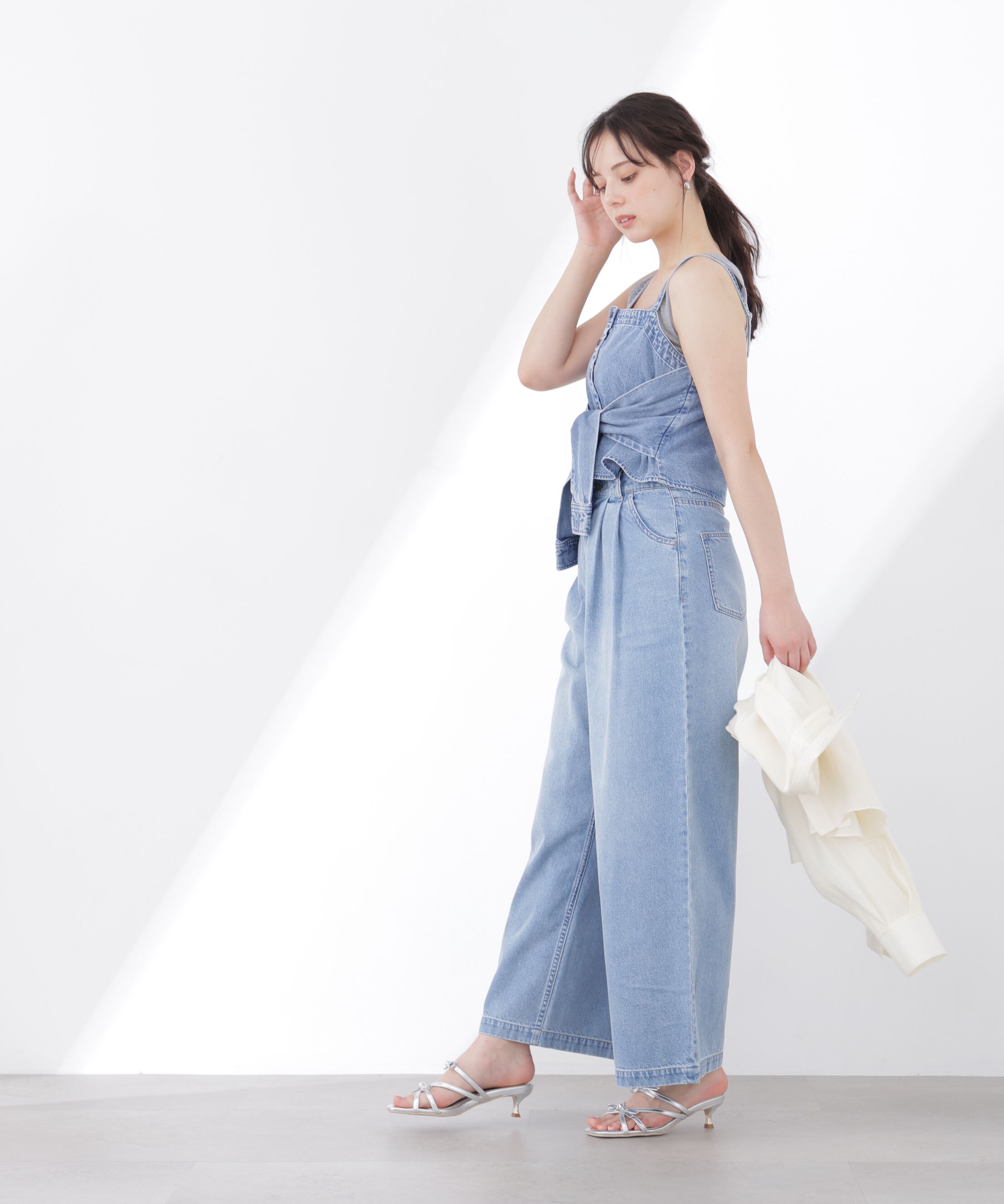 PROPORTION BODY DRESSING「〈a/mie〉シャツビスチェ 26SS」|シャツ・ブラウス|