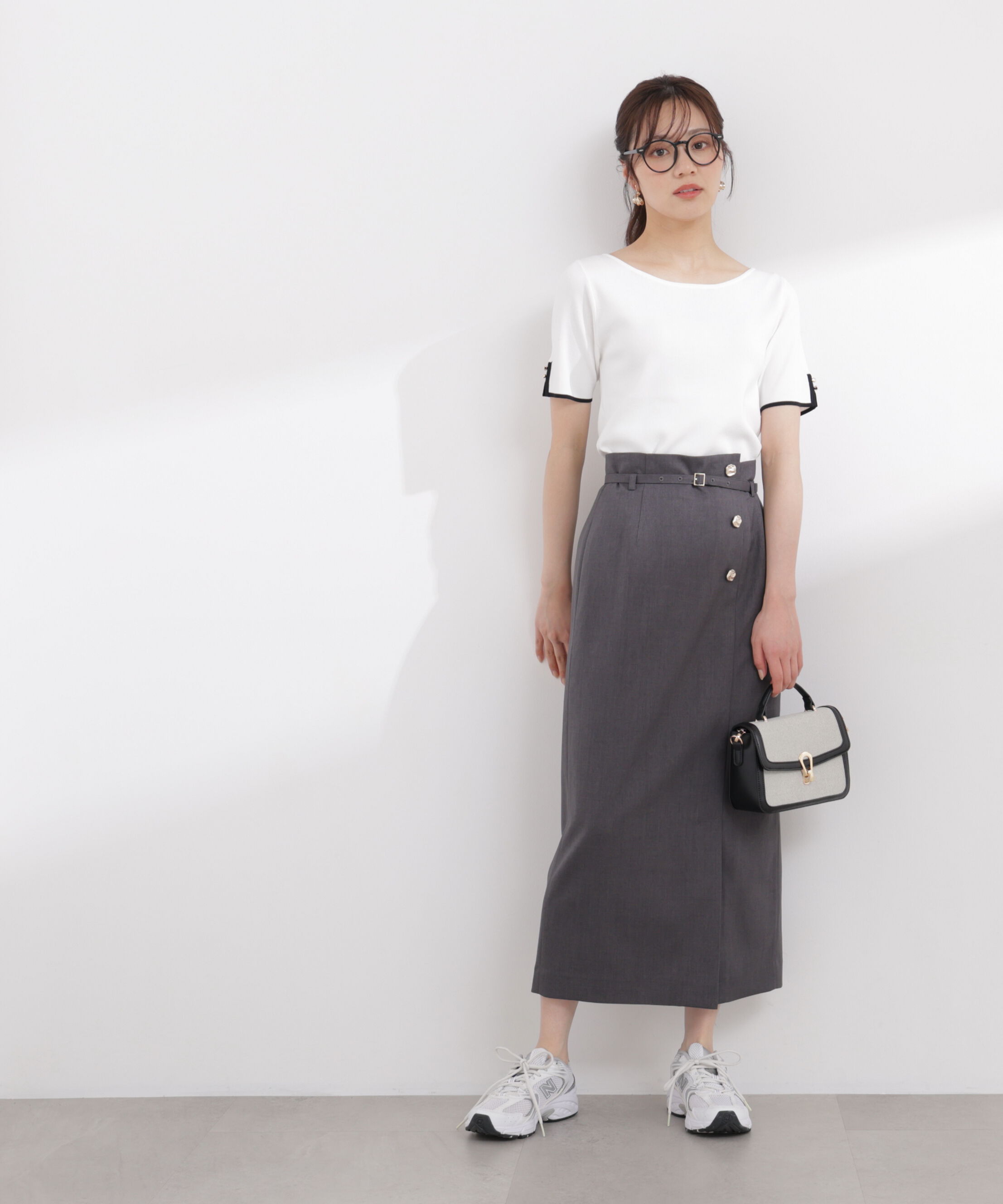 PROPORTION BODY DRESSING「フロントデザインIラインスカート 26SS」|スカート|