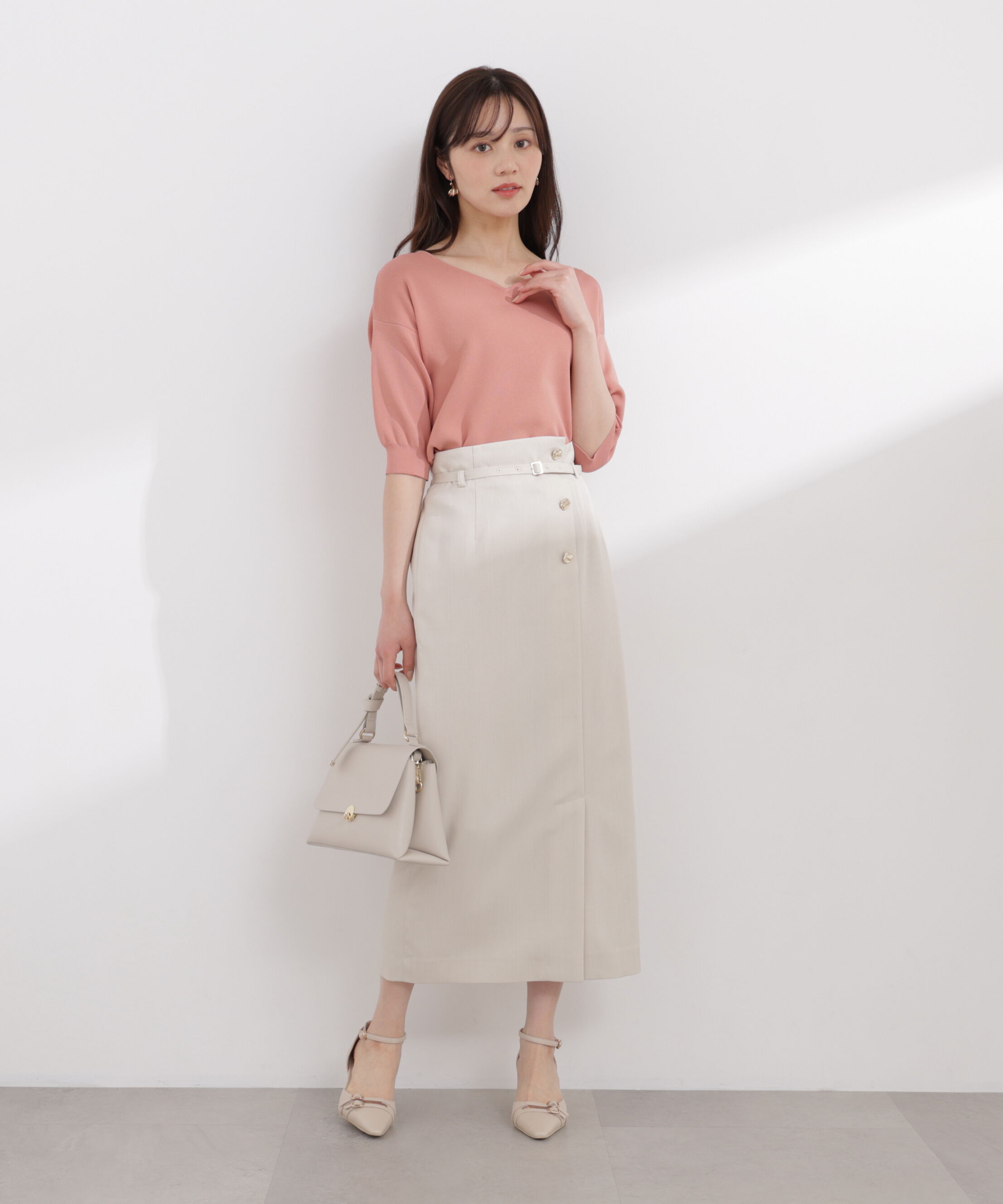 PROPORTION BODY DRESSING「フロントデザインIラインスカート 26SS」|スカート|