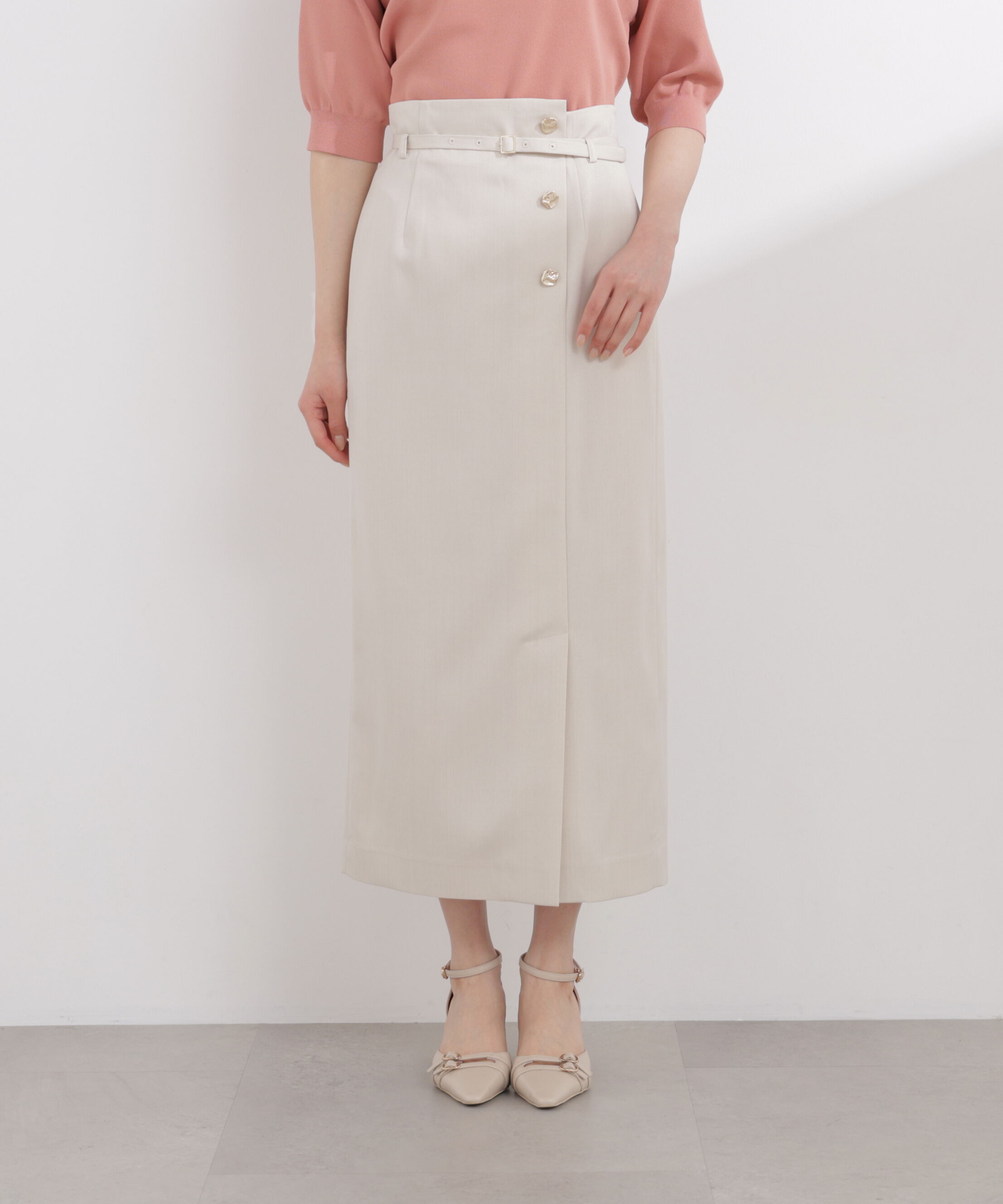 PROPORTION BODY DRESSING「フロントデザインIラインスカート 26SS」|スカート|