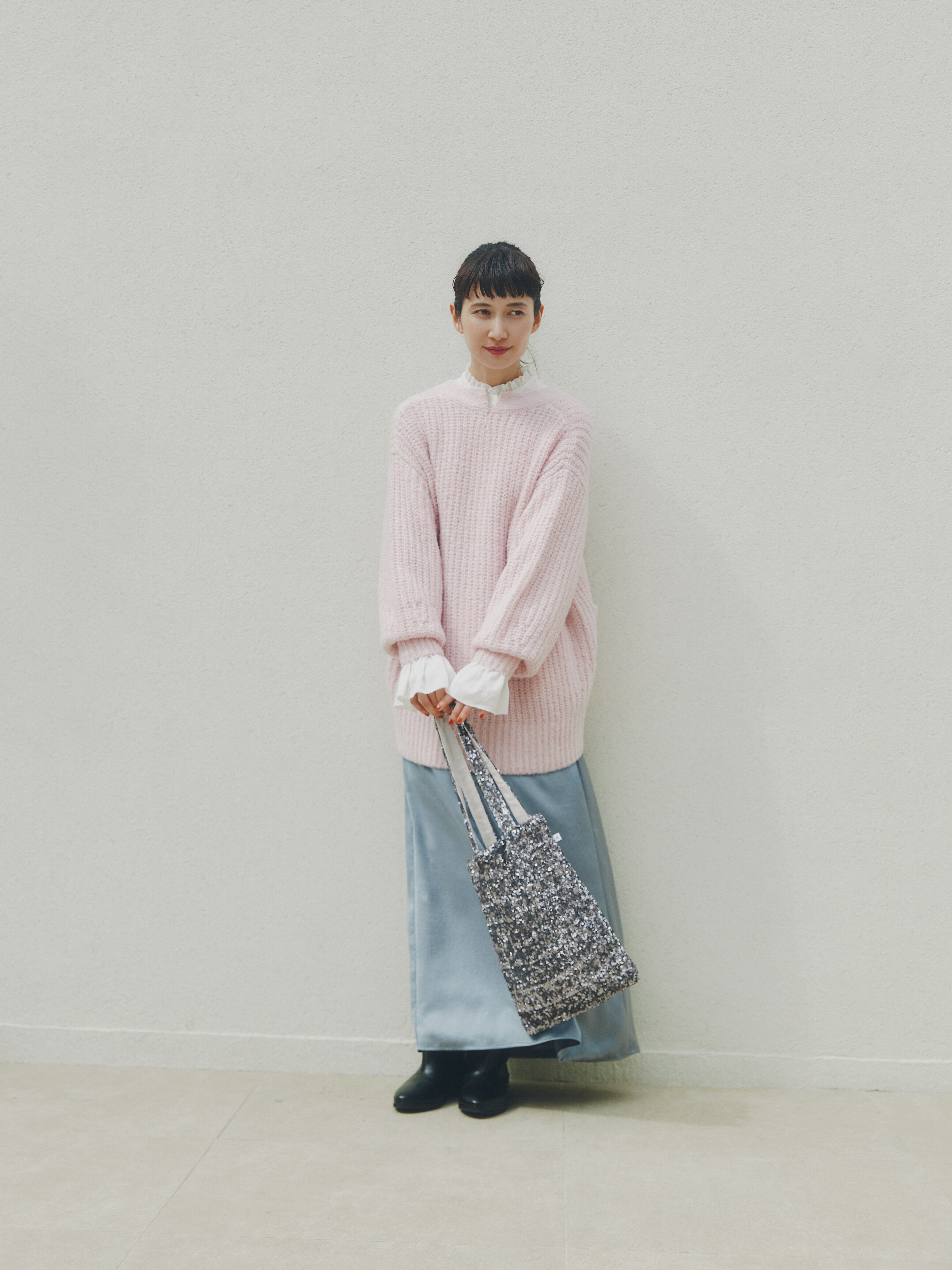  「◆ブークレ片畦2WAYはおり」|ニット・セーター|