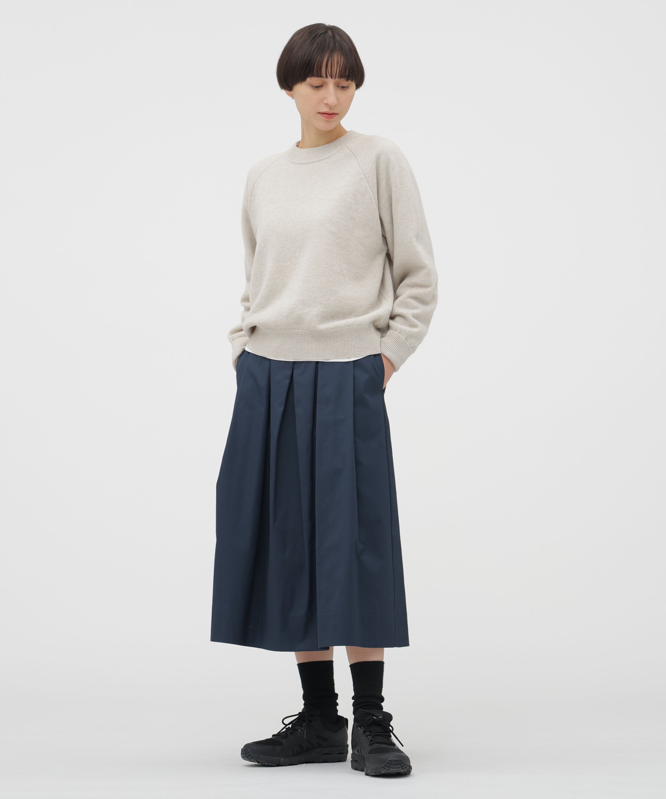  「SOFT BRUSHED COTTON TWILL SKIRT」|スカート|