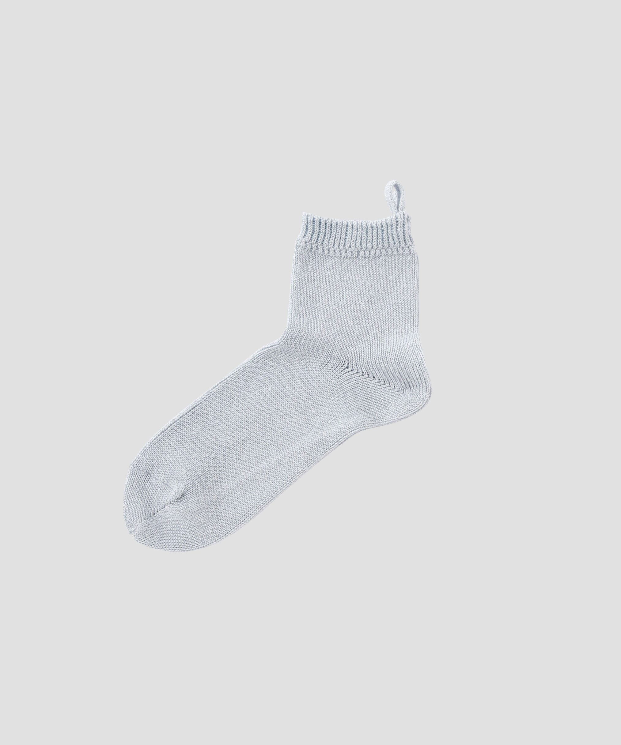 MARGARET HOWELL HOUSEHOLDGOODS「ORGANIC LINEN COTTON SOCKS」|ソックス|PALE BLUE1