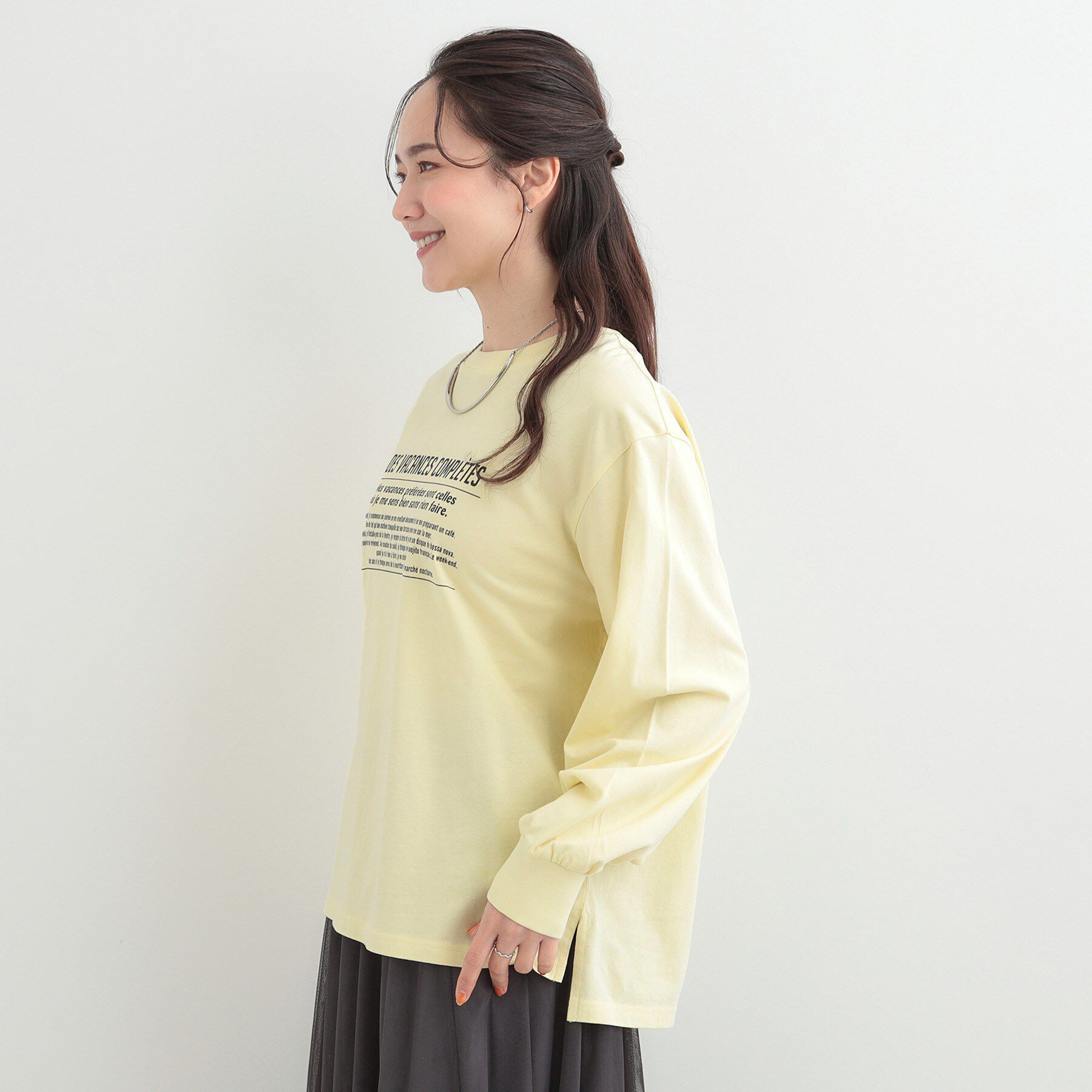 SHOO･LA･RUE「【綿100％/S-LL/プチプラ】選べる3柄 プリントアソートロンT」|Tシャツ・カットソー|