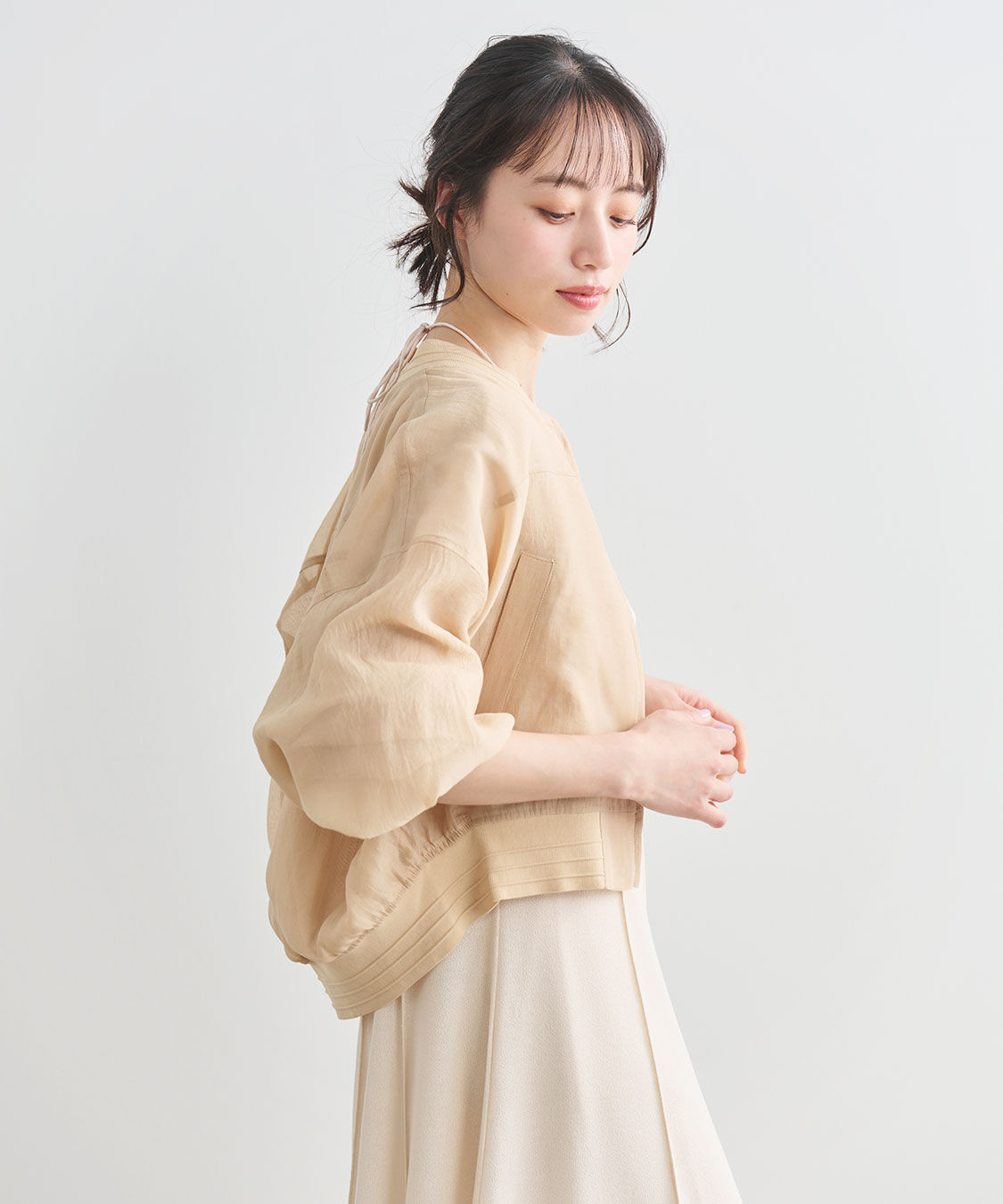 COCO DEAL「シアーオーガンジーブルゾン」|ブルゾン・スタジャン|