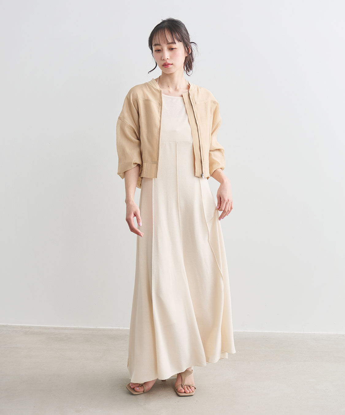 COCO DEAL「シアーオーガンジーブルゾン」|ブルゾン・スタジャン|