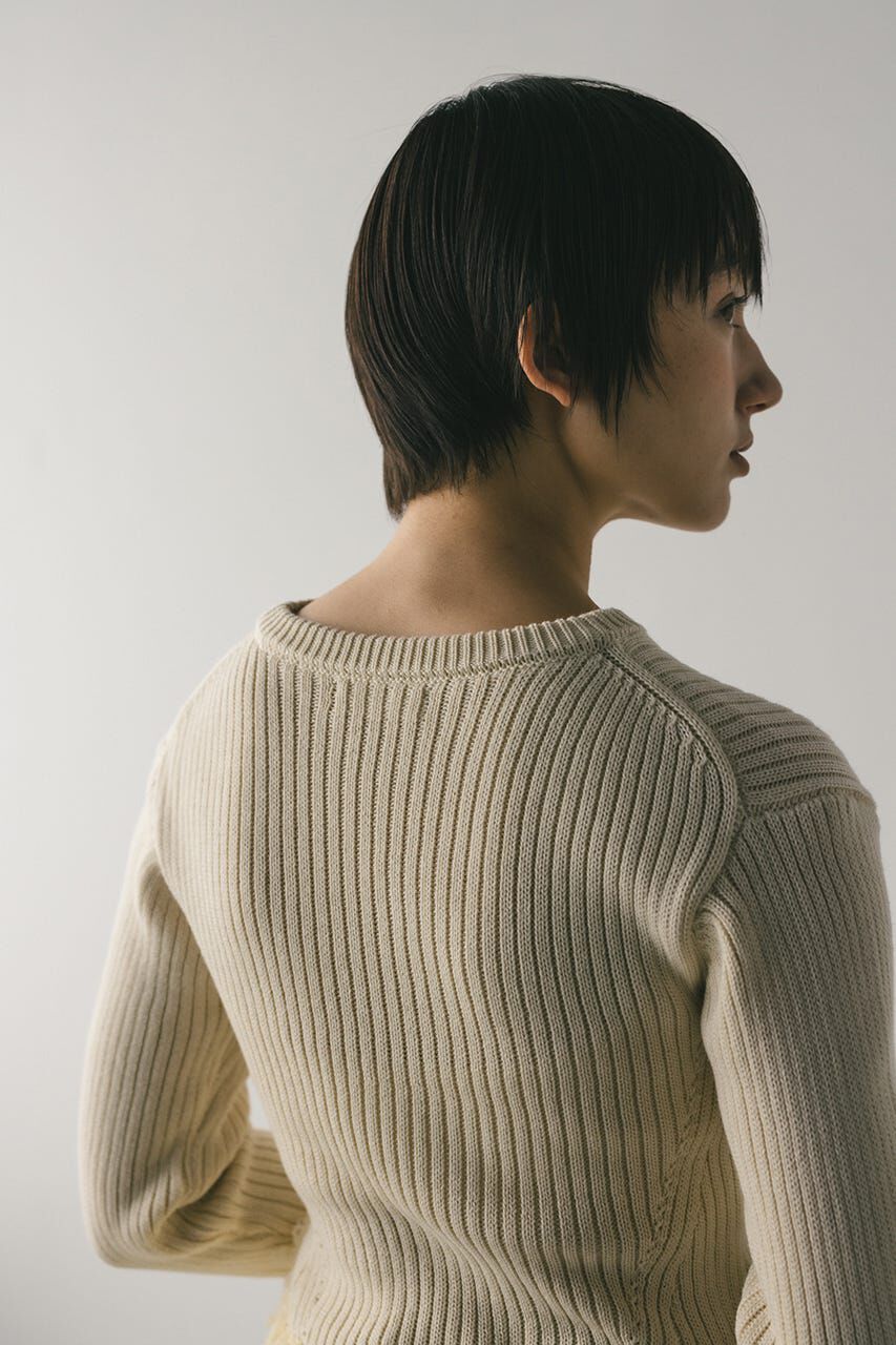 STYLEMIXER「チュールフリンジペプラムニット」|ニット・セーター|