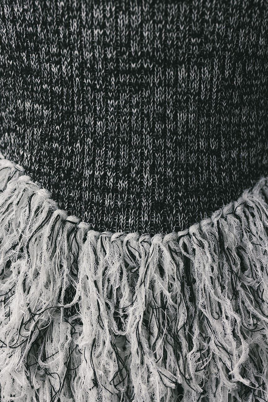 STYLEMIXER「チュールフリンジペプラムニット」|ニット・セーター|