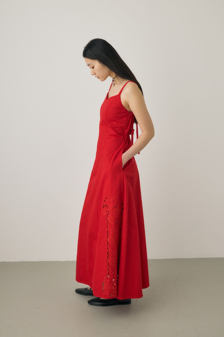 MOUSSY「カットワーク刺繍キャミソールワンピース　オーガニックコットン使用」|ワンピース|