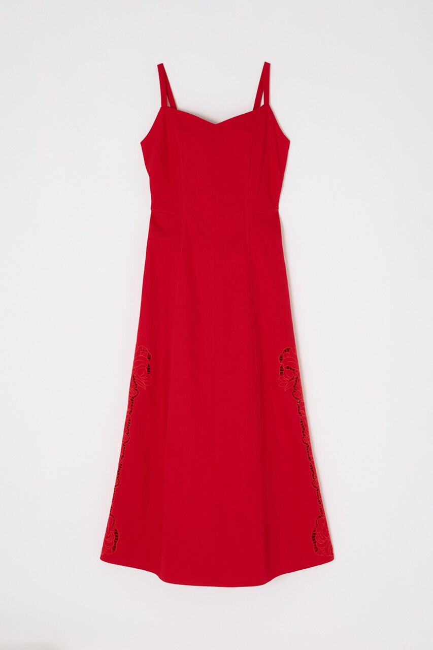 MOUSSY「カットワーク刺繍キャミソールワンピース　オーガニックコットン使用」|ワンピース|