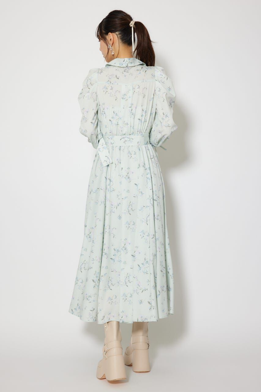 rienda「カシュクールフレアシャツワンピース」|ワンピース|