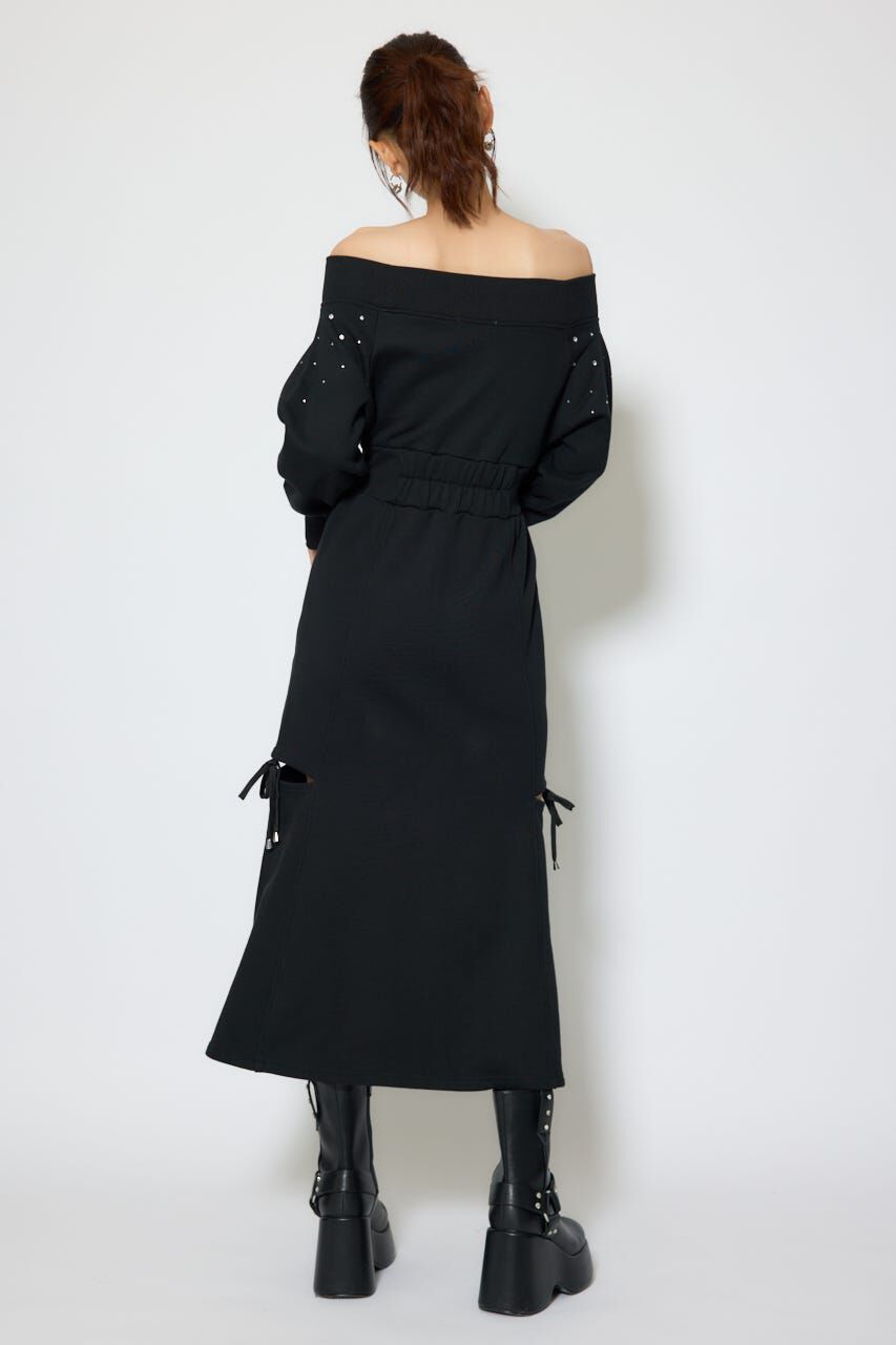 rienda「オフショルダーカッティングマーメイドワンピース」|ワンピース|