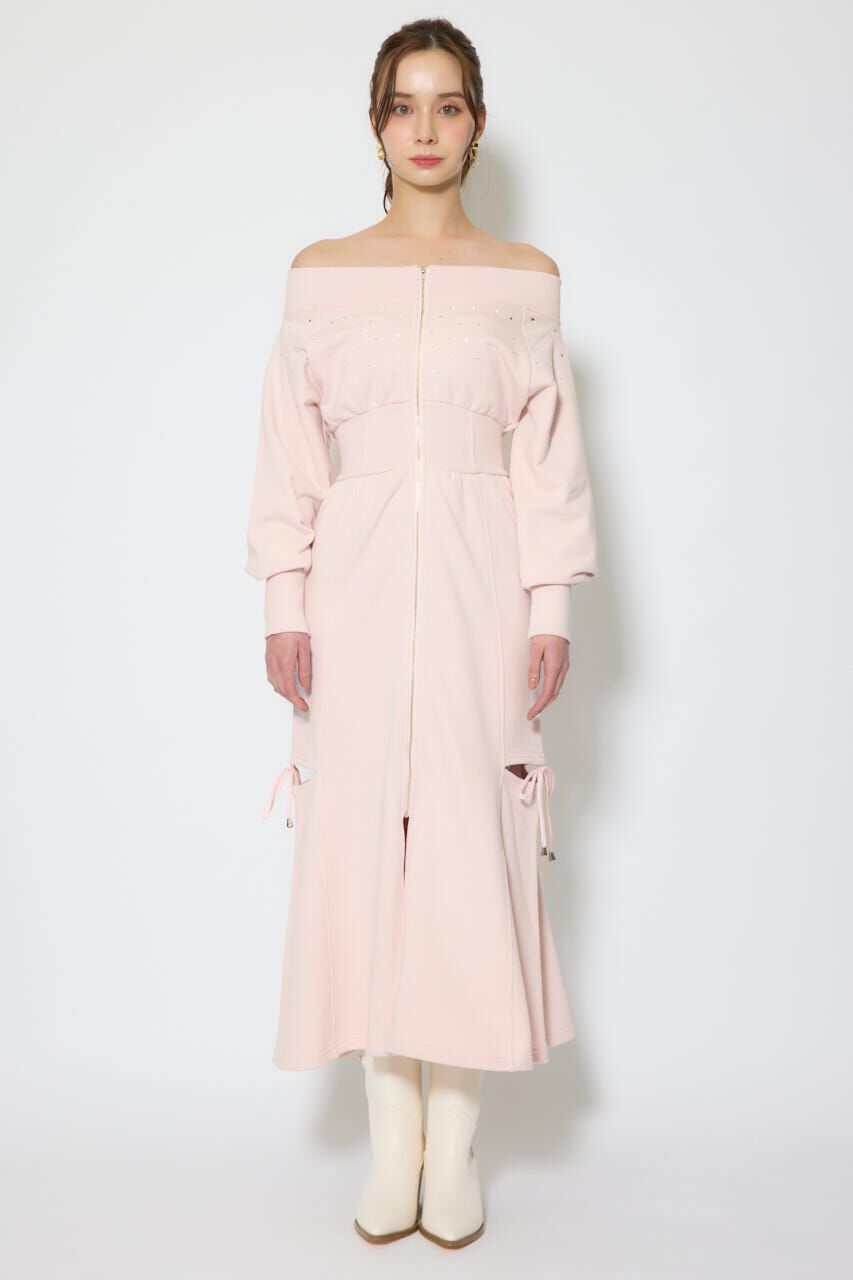 rienda「オフショルダーカッティングマーメイドワンピース」|ワンピース|