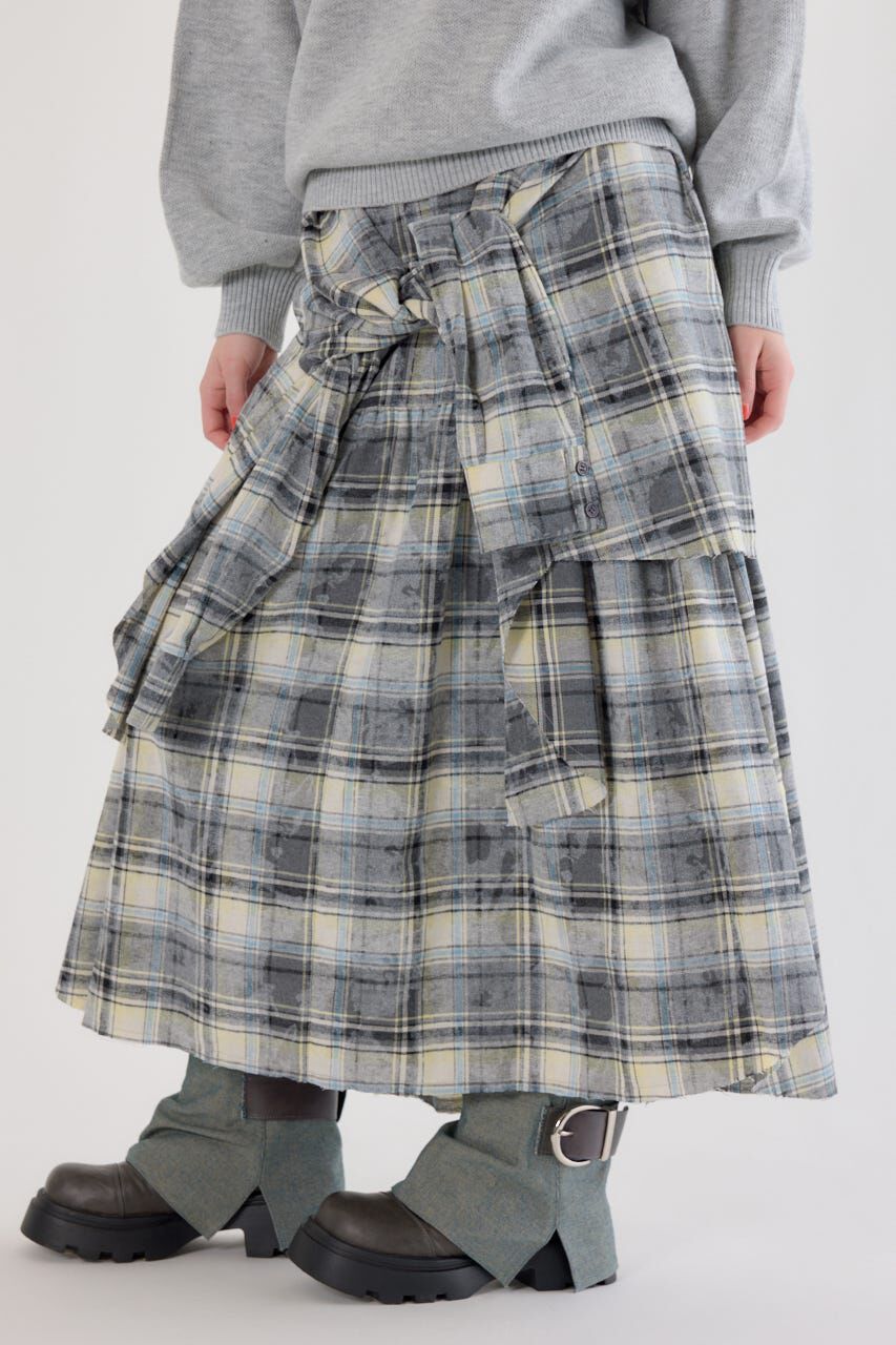 RODEO CROWNS「ヴィンテージチェックシャツスカート」|スカート|