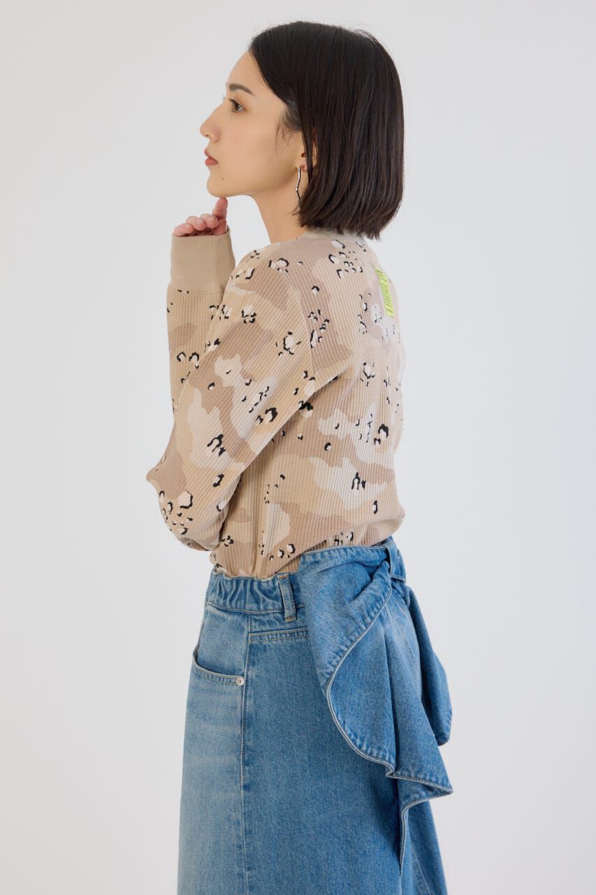 RODEO CROWNS「SHARE パターンワッフルトップス」|Tシャツ・カットソー|