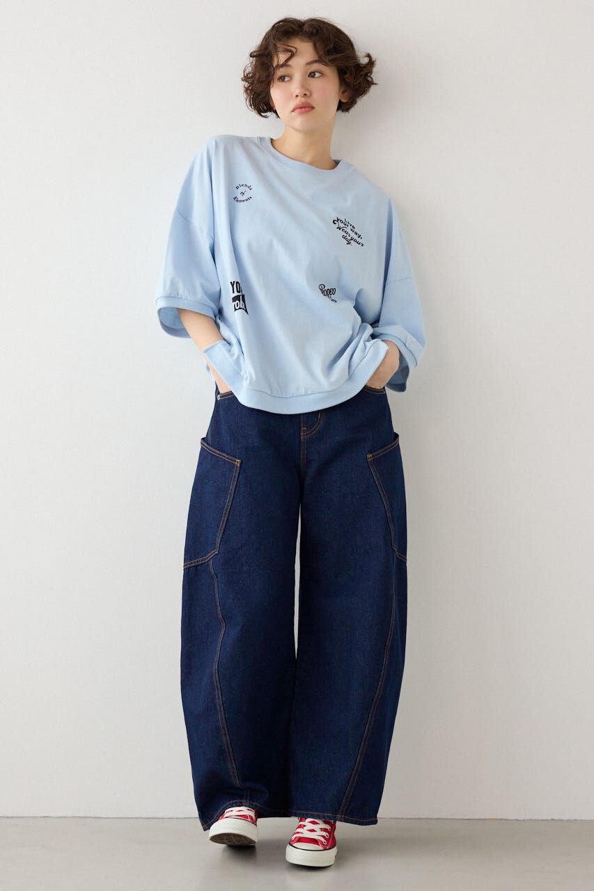 RODEO CROWNS「発泡マルチロゴビッグトップス」|Tシャツ・カットソー|