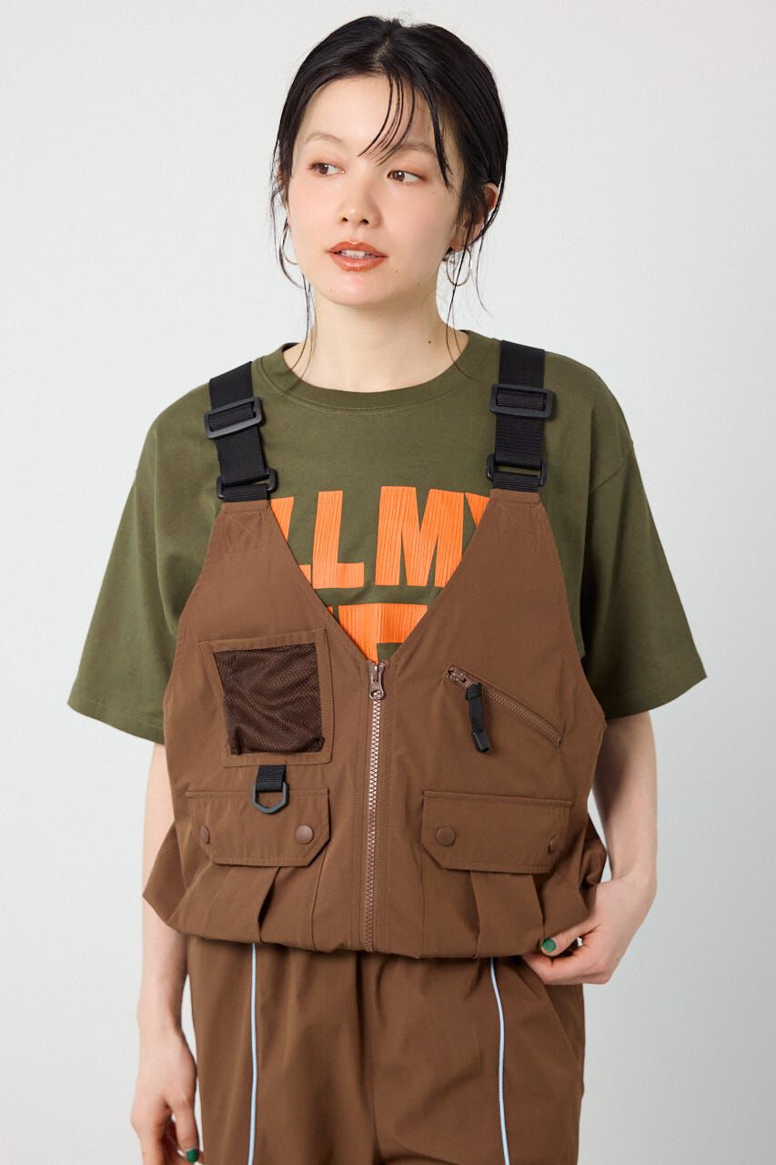 RODEO CROWNS「W/Rユーティリティーベスト」|ダウンベスト・ベスト|BRN