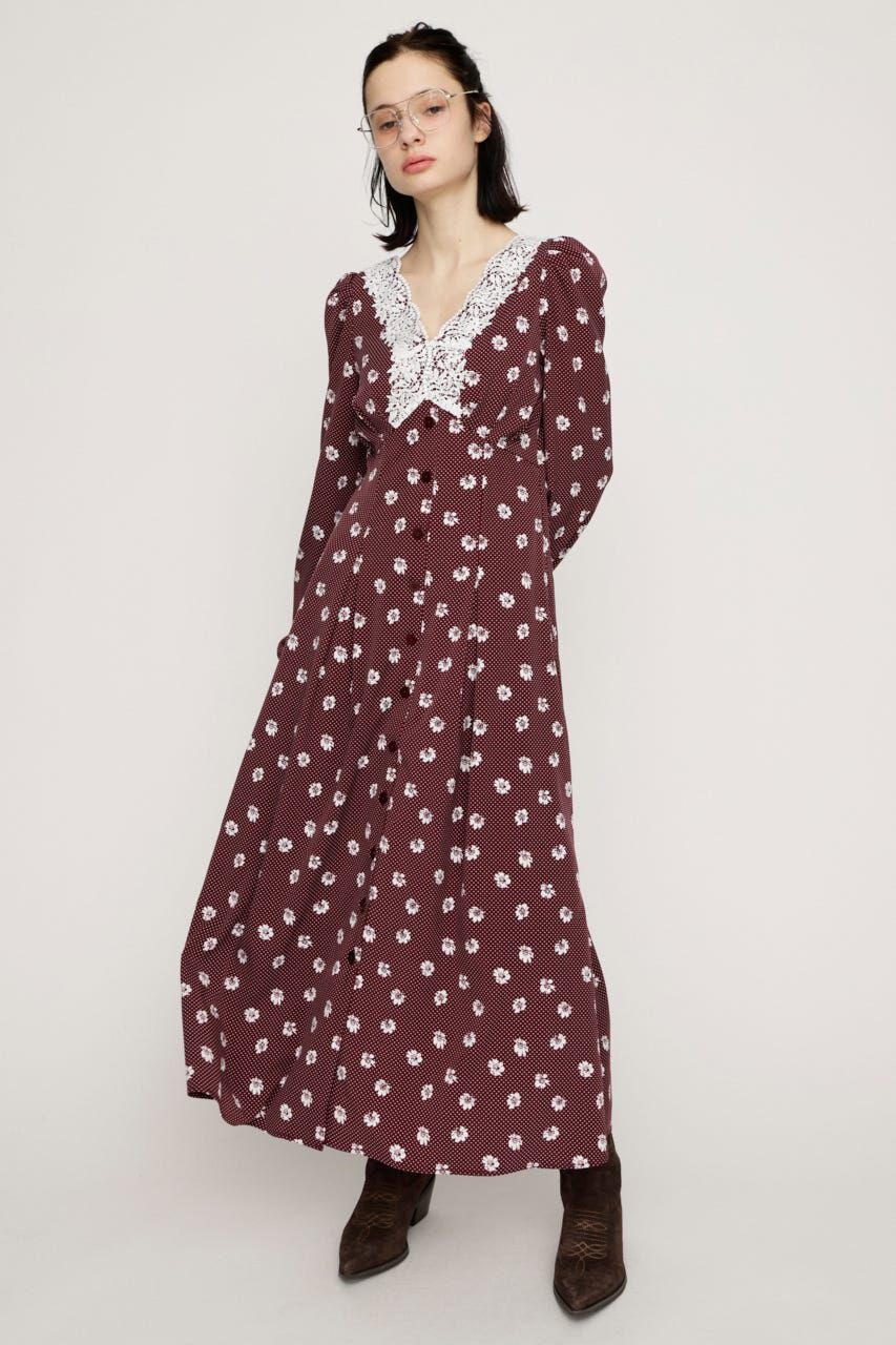 SLY「DOT GARDEN RETRO ドレス」|ワンピース|M/RED7