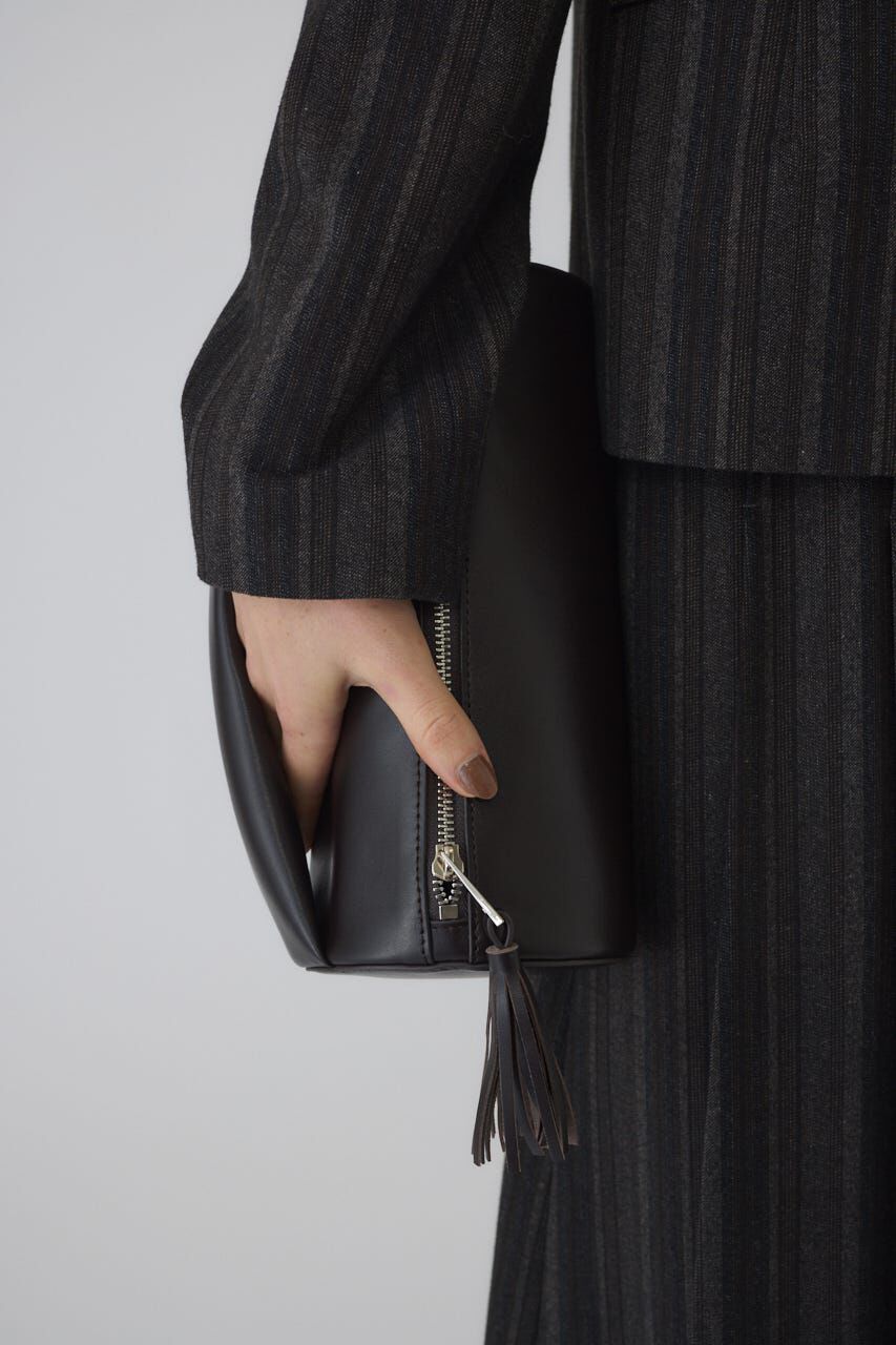 RIM.ARK 「Drum leather clutch bag」|その他|BRN