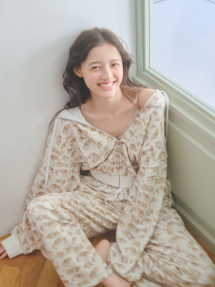 SNIDEL HOME「【KOROMO】ショートパーカー」|ルームウェア|