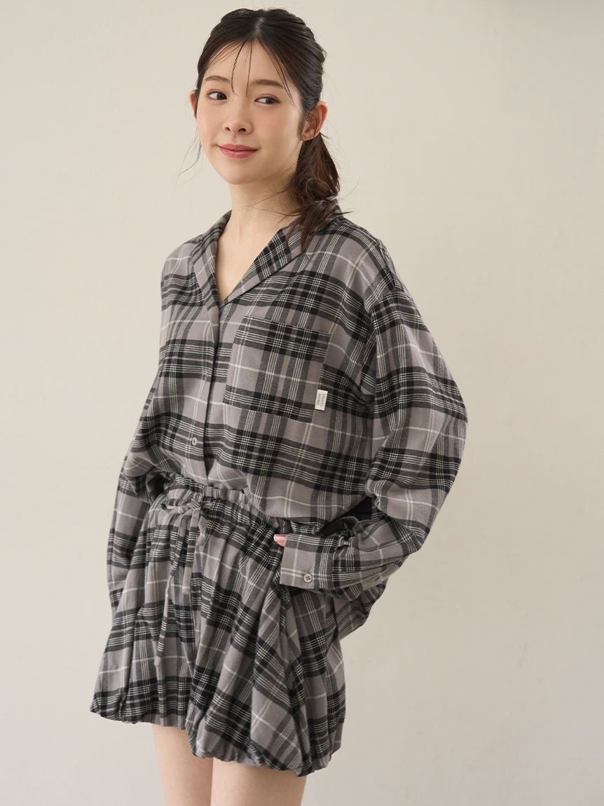 SNIDEL HOME「チェックバルーンパンツ」|ルームウェア|