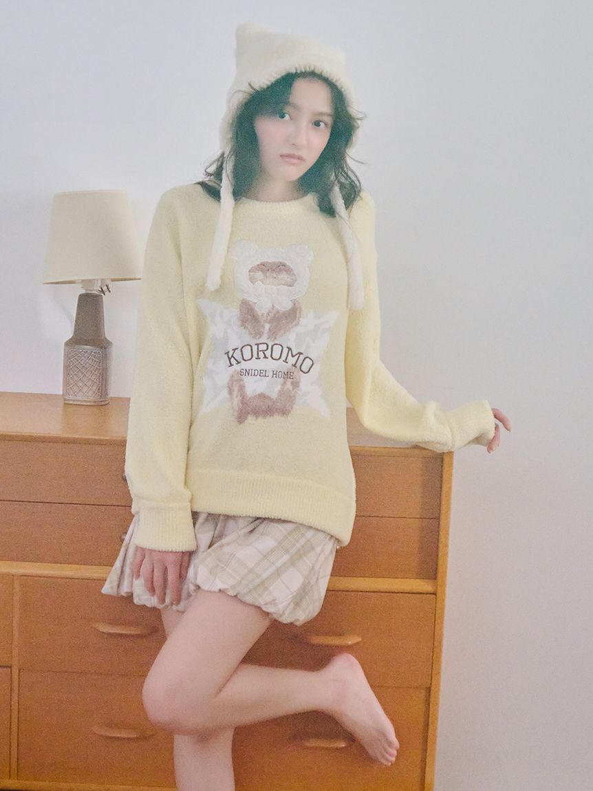 SNIDEL HOME「チェックバルーンパンツ」|ルームウェア|BEG