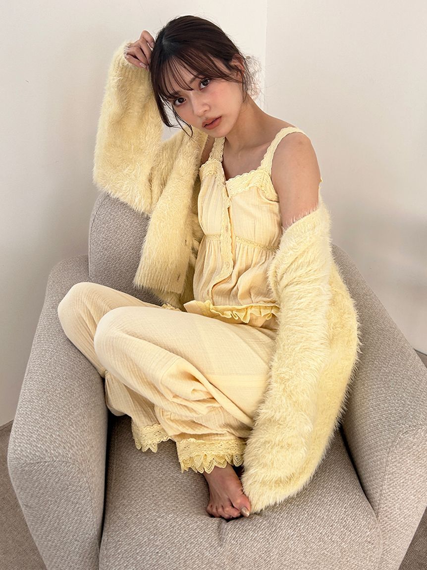 SNIDEL HOME「シャギーニットカーディガン」|ルームウェア|