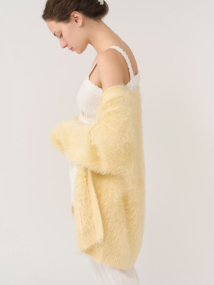 SNIDEL HOME「シャギーニットカーディガン」|ルームウェア|